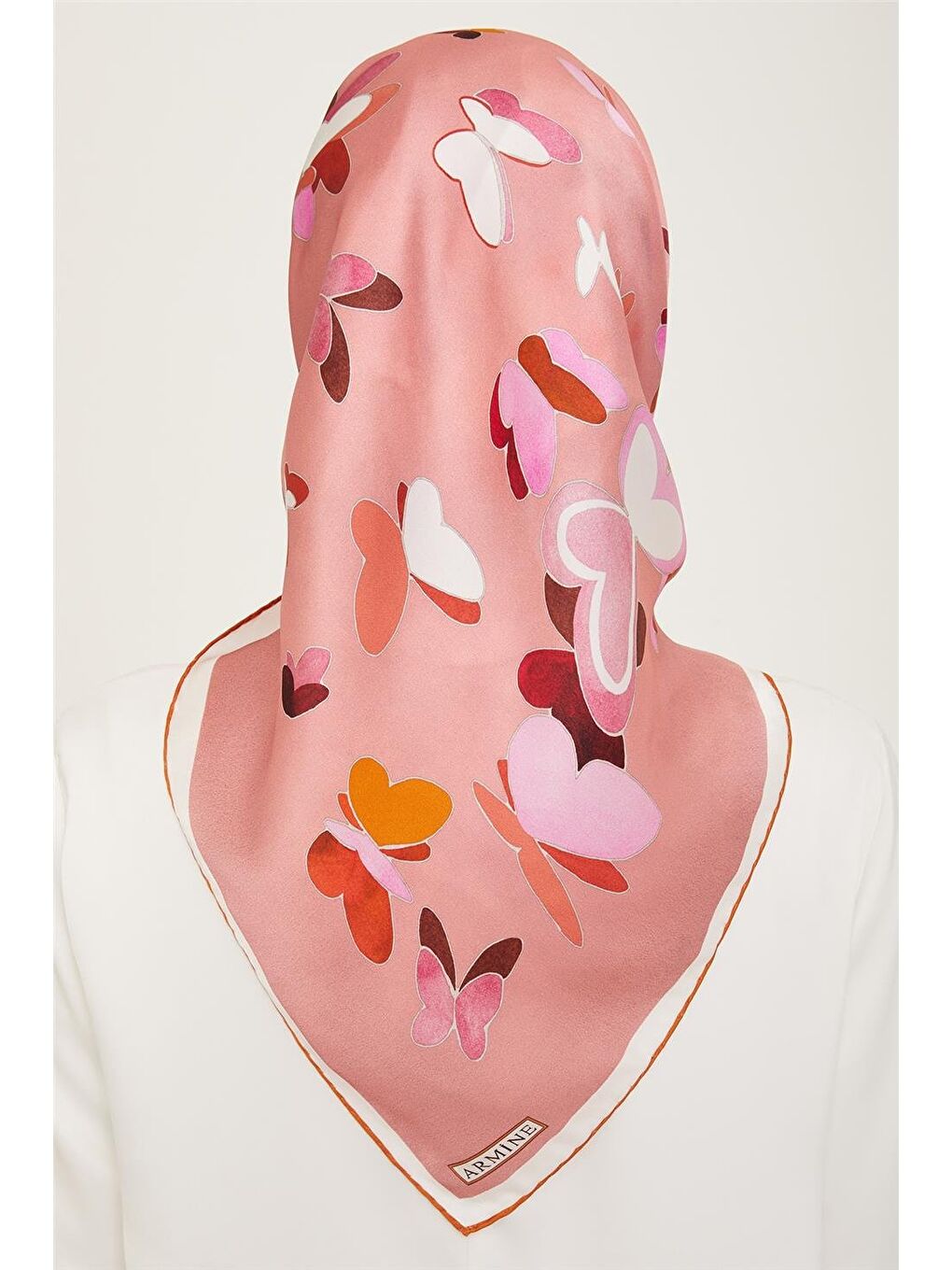 Karışık Geometrik Desenli Sura İpek Eşarp 24Ya9147 36 52-3