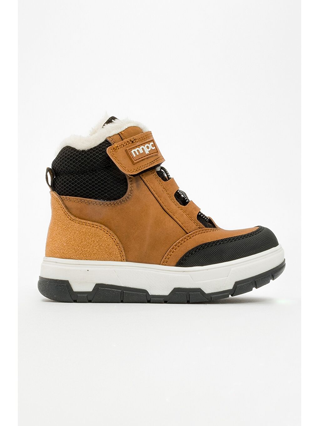 Bej Erkek Çocuk Kum Suni Deri Suya Dayanıklı Anatomik Günlük Bot-3