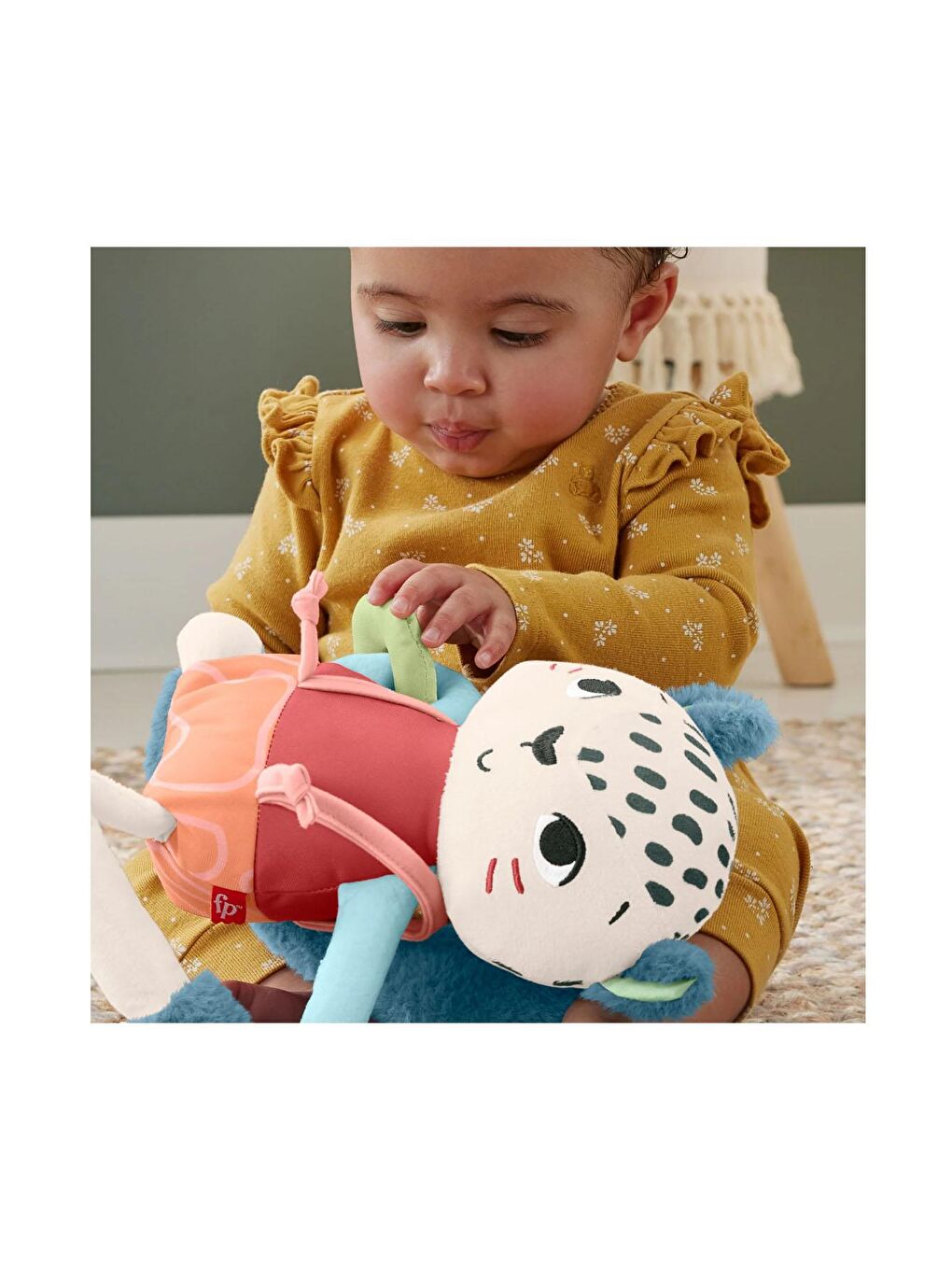 FISHER PRICE Karışık Eğlenceli Dostum Kar Leoparı Uyku Arkadaşı HKD64 - 2