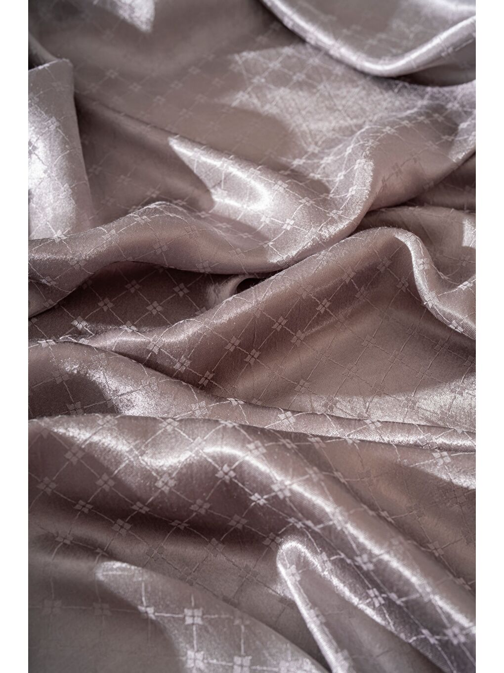 Bej Kadın Küçük Kareli Modal Floş Şal-1