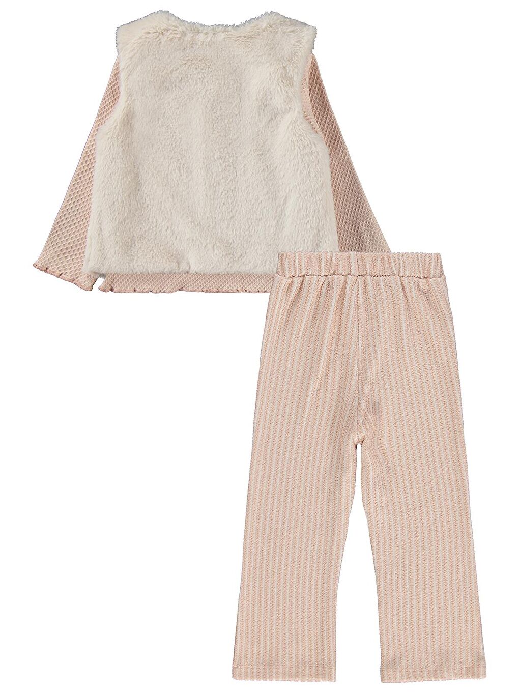 Pembe Girls Yelekli 2-5 Yaş Takım - Pudra 2-3 Yaş-2