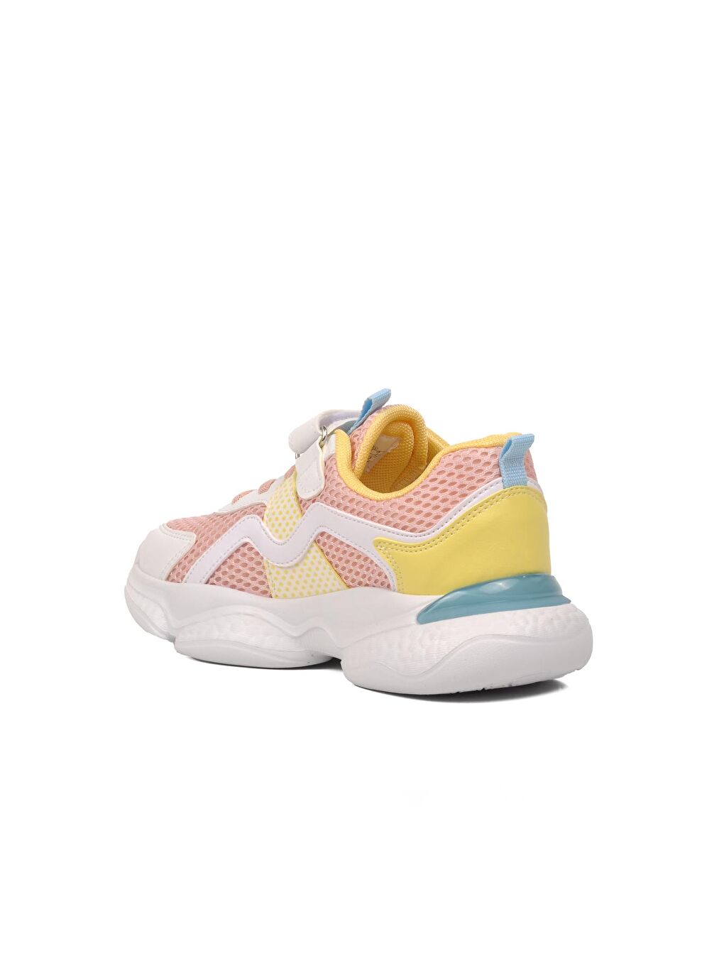 Pepino Pudra Pembe Pudra-Beyaz Cırtlı Fileli Unisex Çocuk Sneaker 1651-F - 3