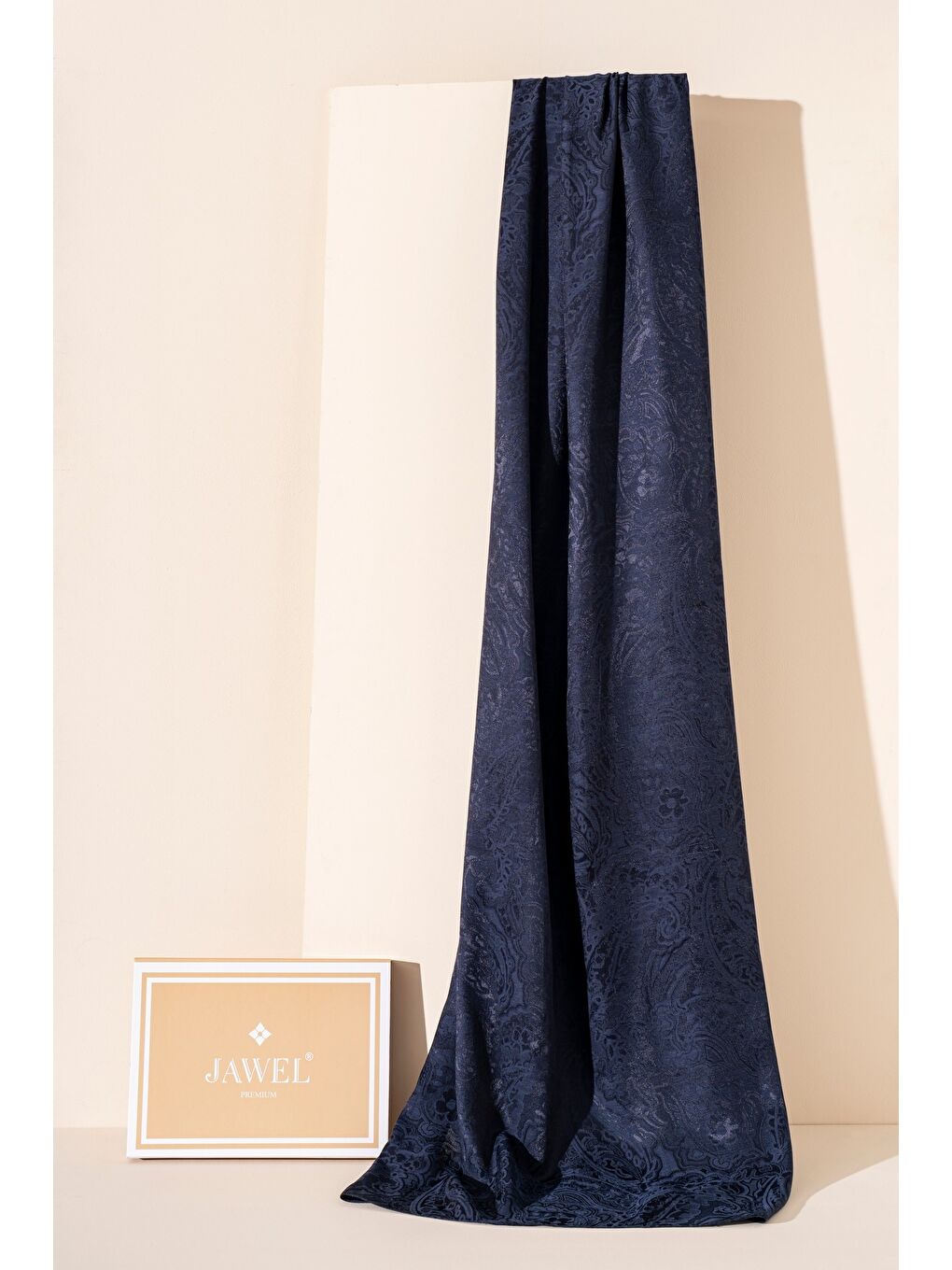 Lacivert Kadın Karelya Modal Floş Şal