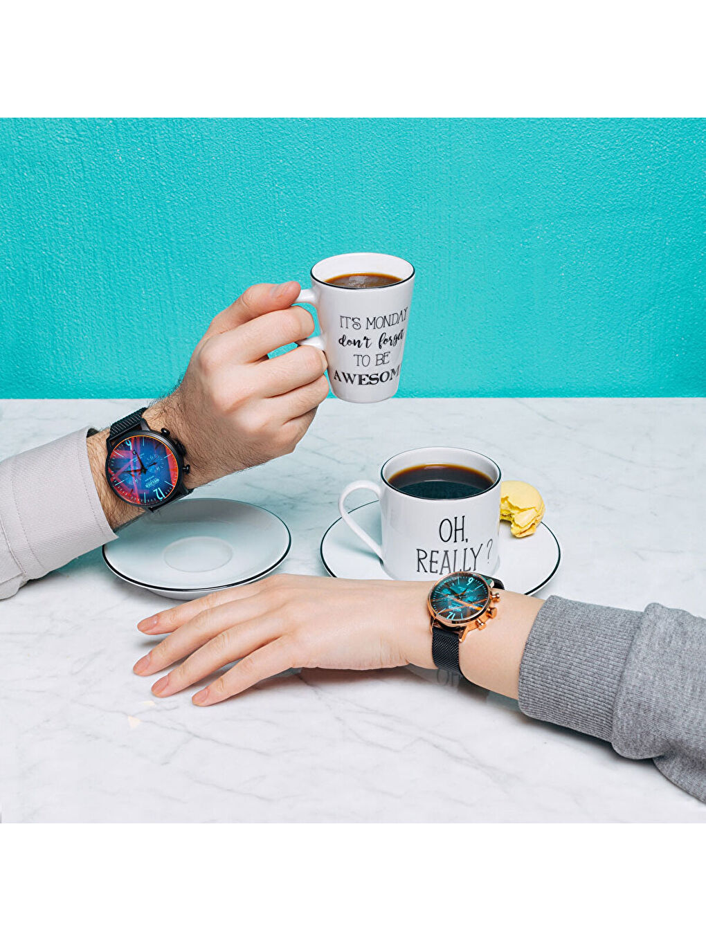 Gri WWRC417 45 mm Erkek Kol Saati-2