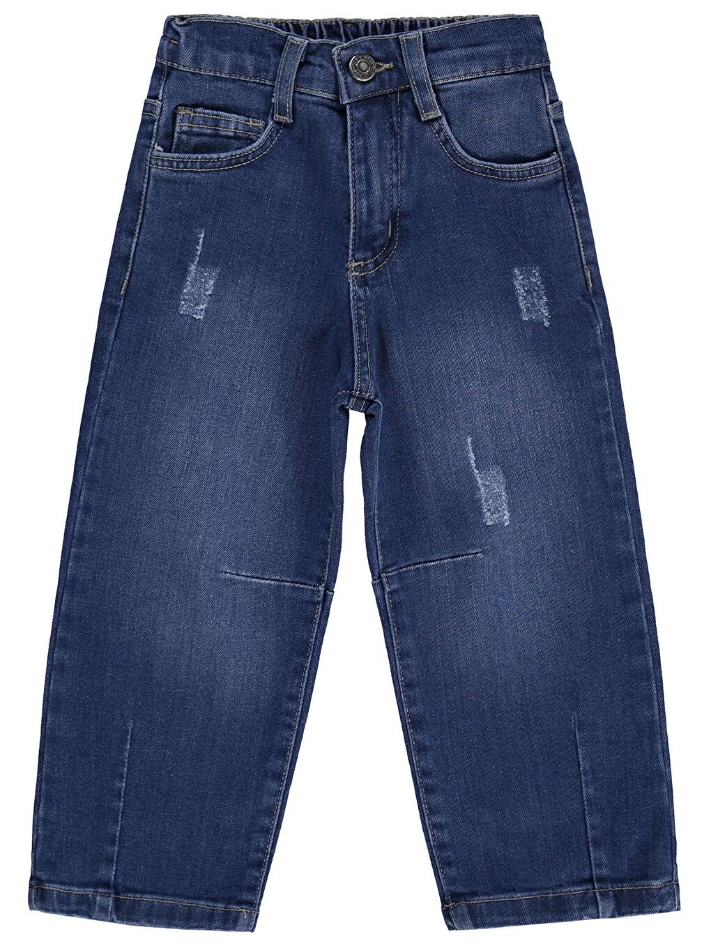 Boys Dizi Pensli 2-5 Yaş Pantolon Jean - Mavi 5-6 Yaş