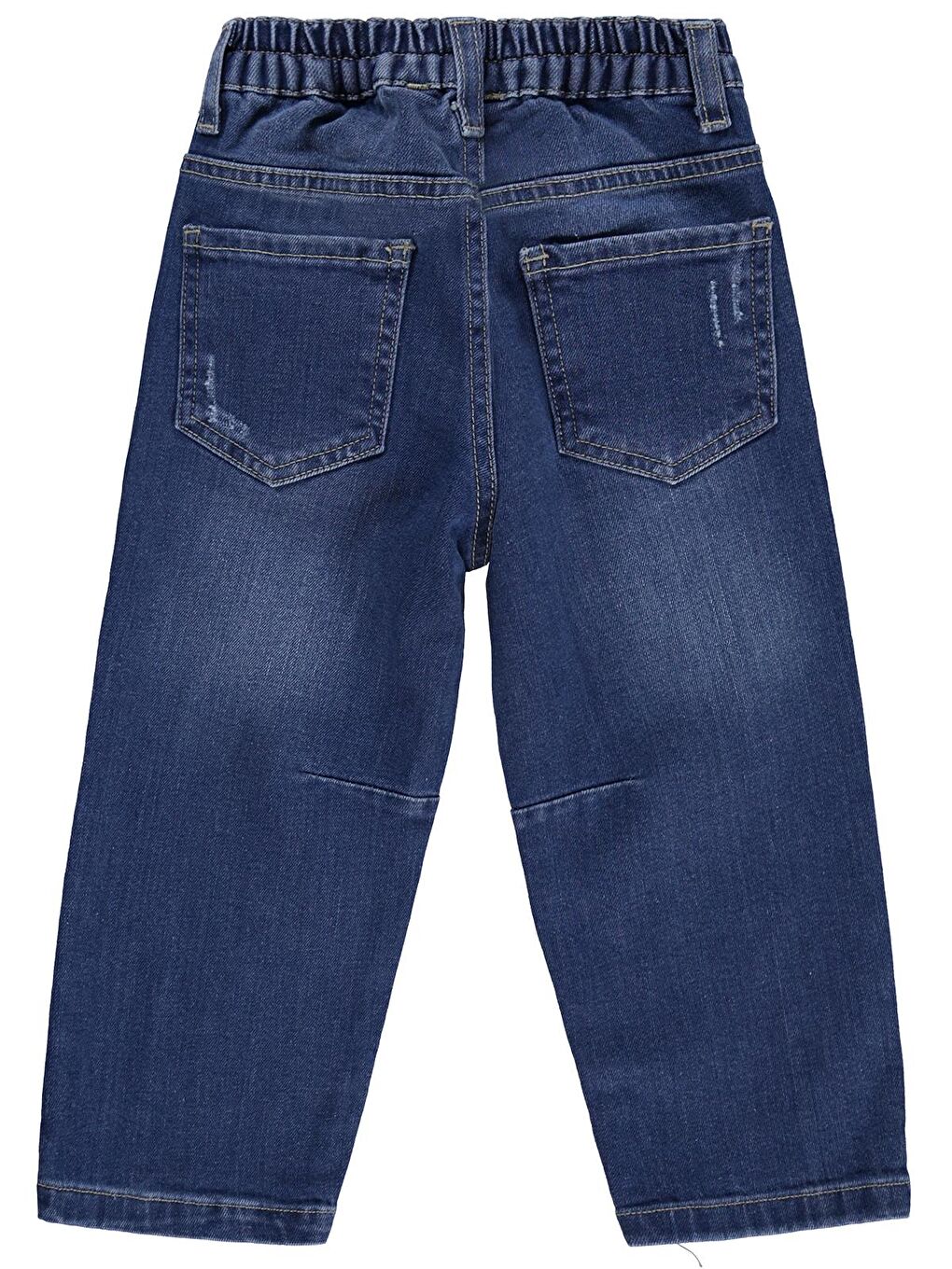 Boys Dizi Pensli 2-5 Yaş Pantolon Jean - Mavi 5-6 Yaş-1