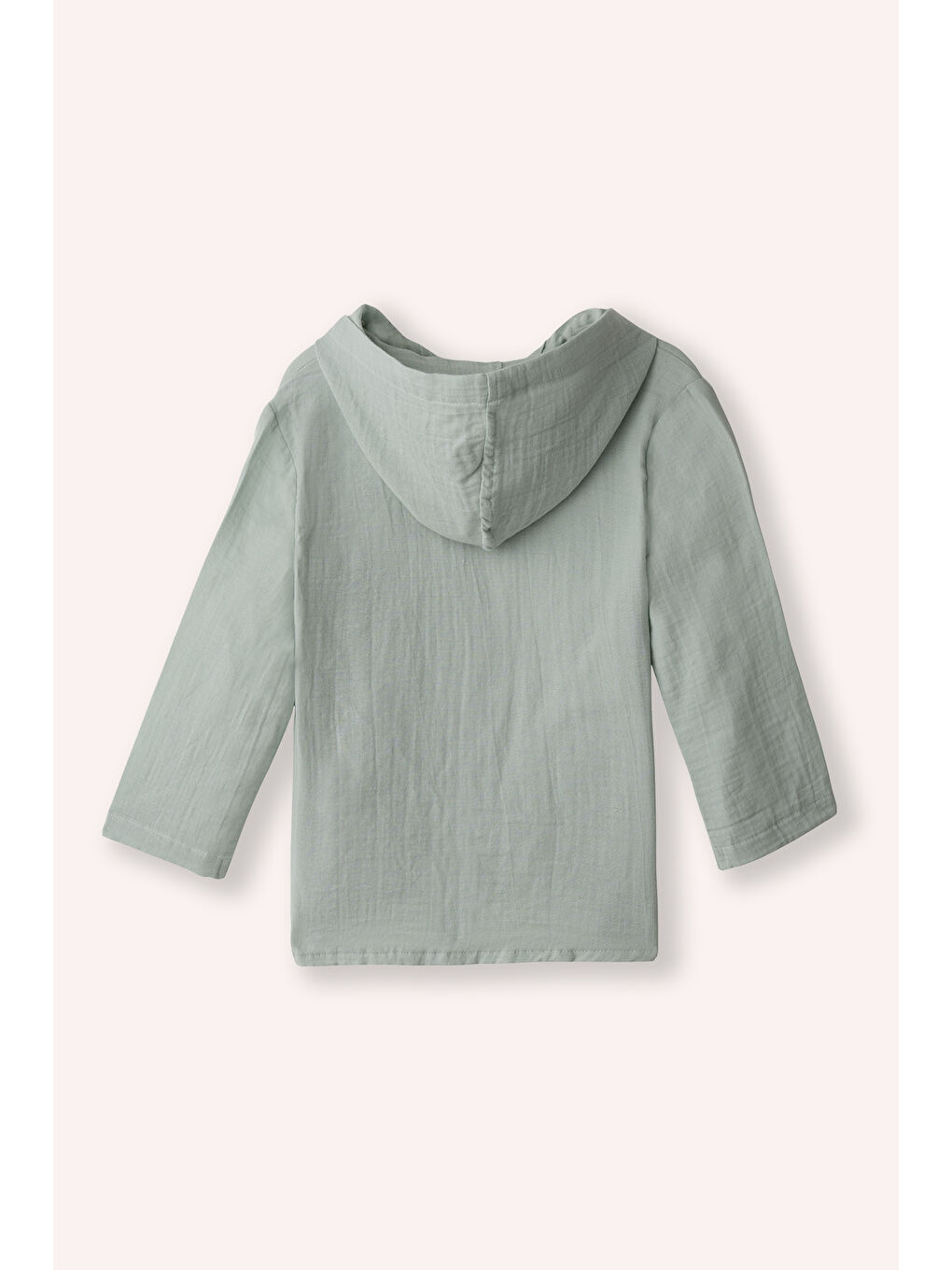 Yeşil Erkek Çocuk Müslin Mint Gömlek-1
