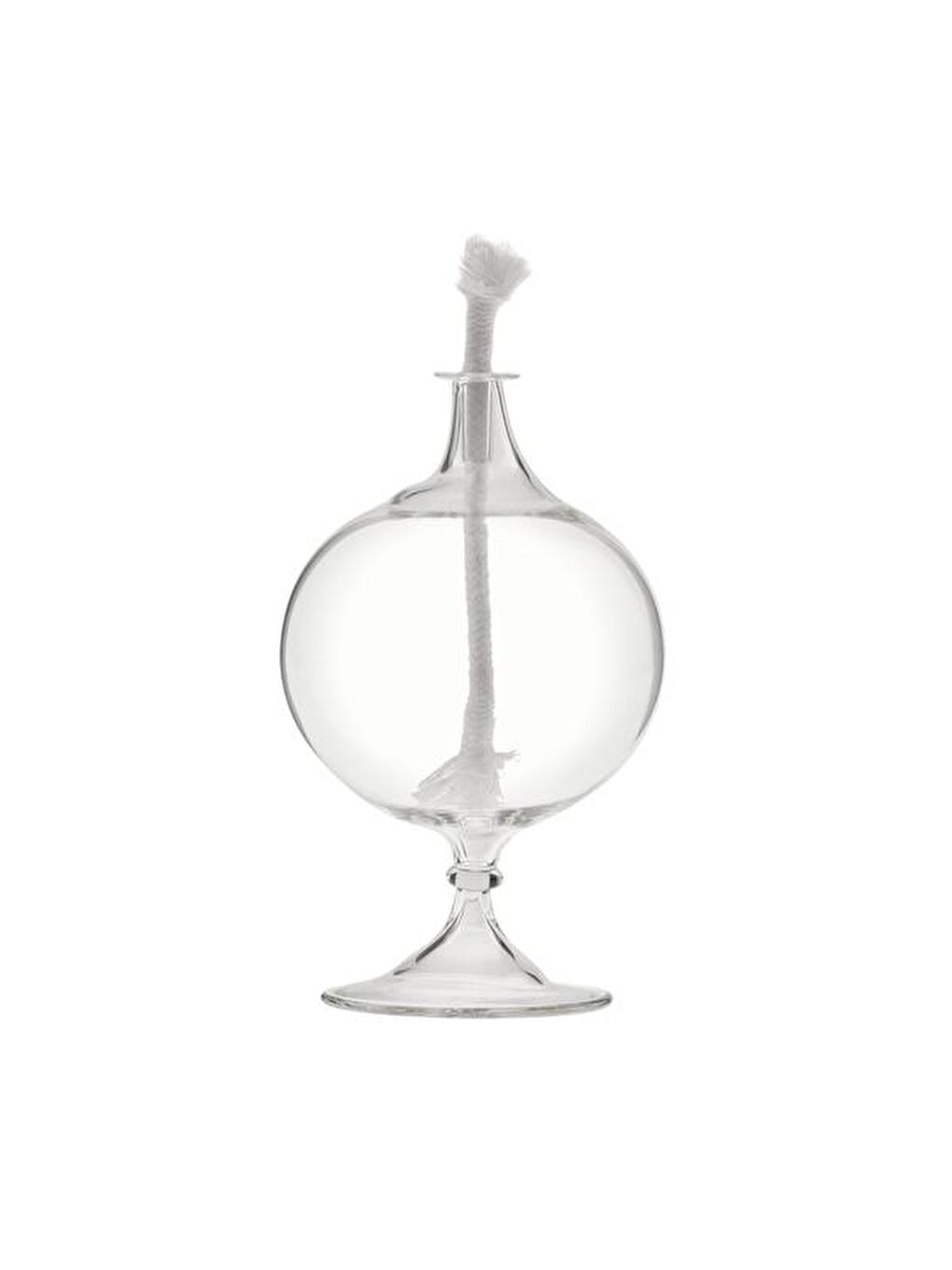 Küre Model Kısa Ayaklı Kandil - Kırmızı - 15x7x7 cm-1