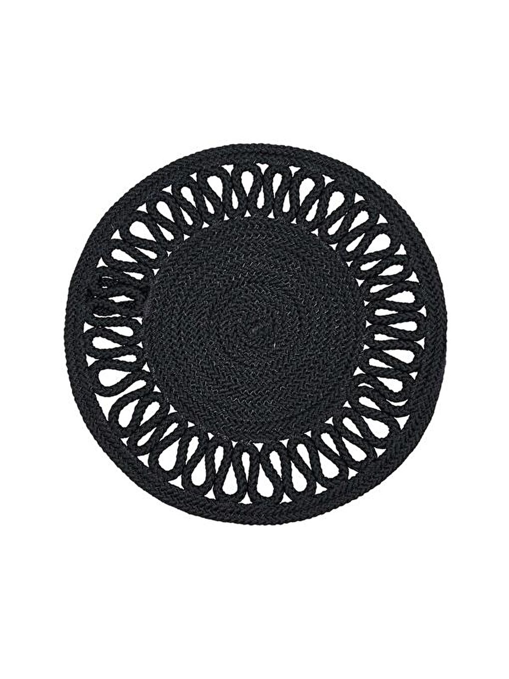 Giz Home Motifli Dokuma Amerikan Servis - Antrasit - 35 cm