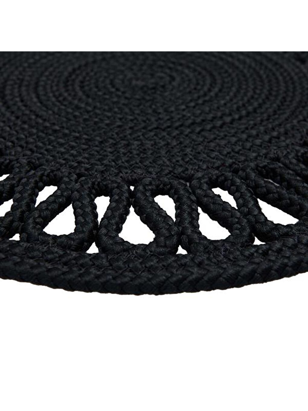 Giz Home Motifli Dokuma Amerikan Servis - Antrasit - 35 cm-1