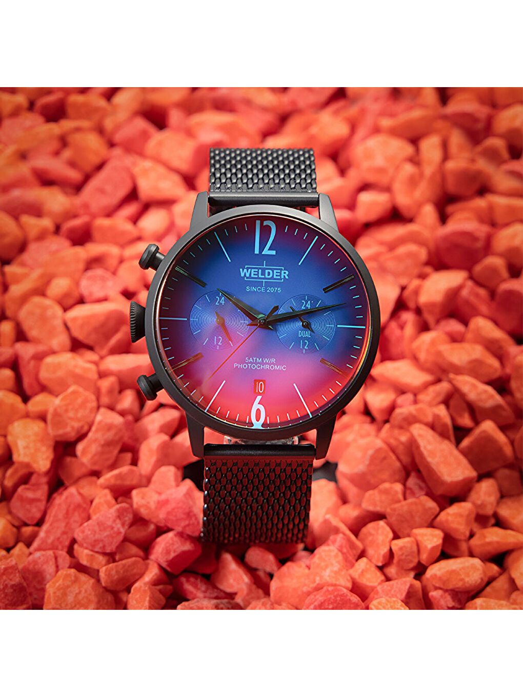 Siyah WWRC1006 47 mm Erkek Kol Saati-3