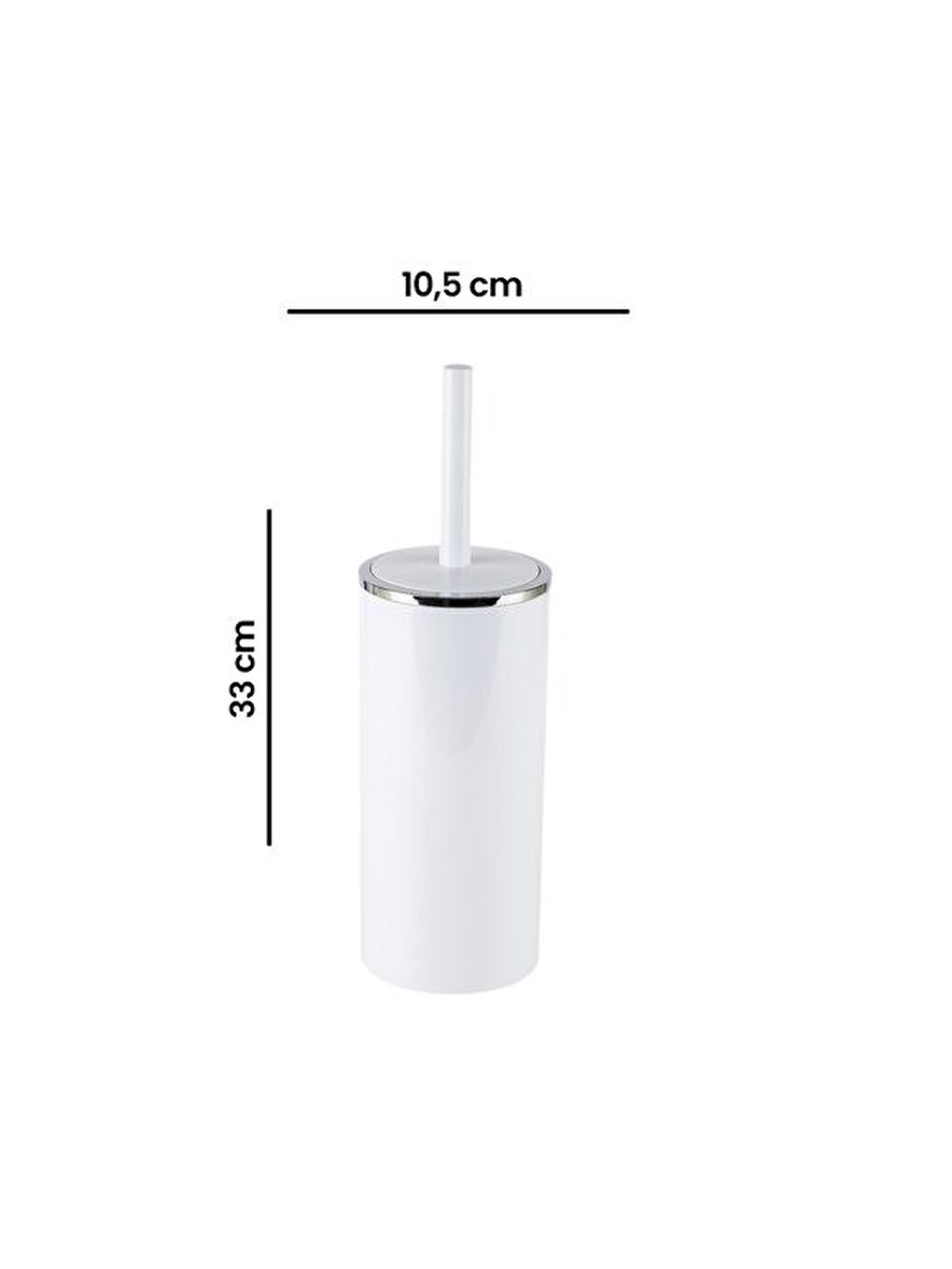 Lenox Tuvalet Fırçası - Beyaz-1