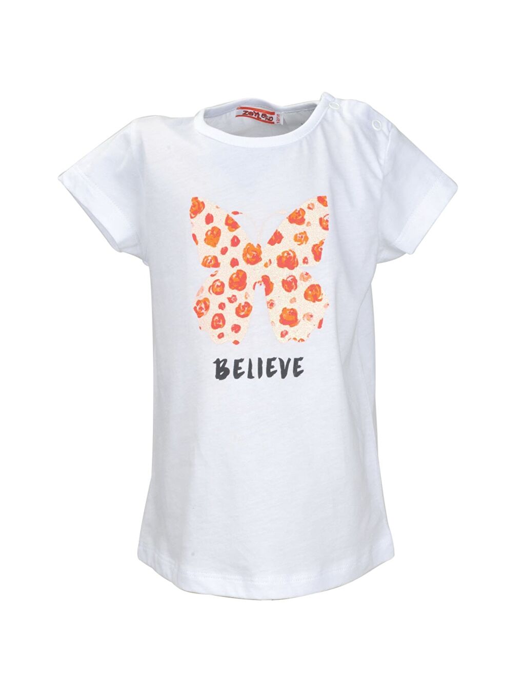 ZEYLAND Kız Bebek Beyaz Believe T-Shirt (9ay-8yaş) - 1