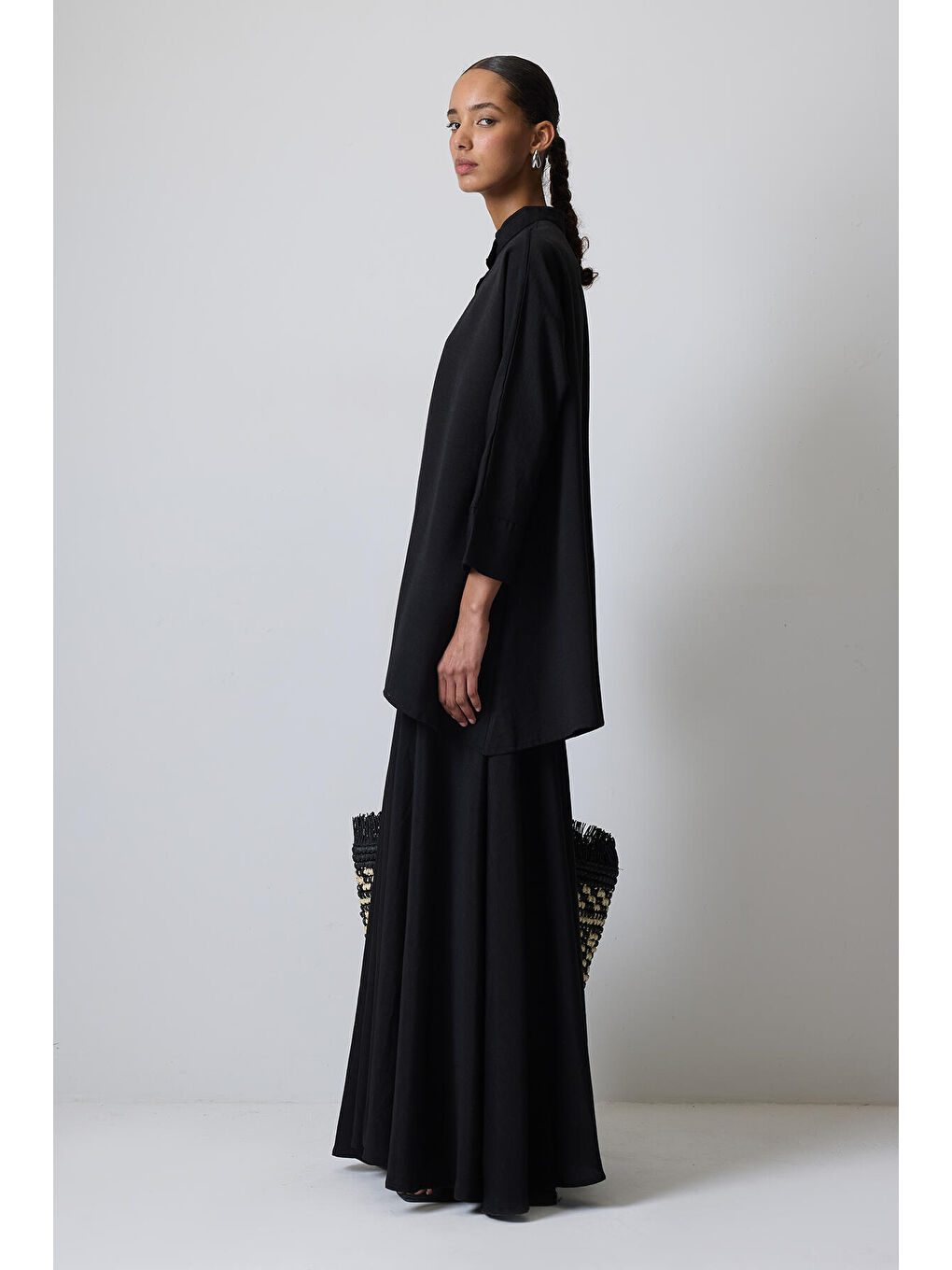 Siyah Gömlek Etek Takım-1