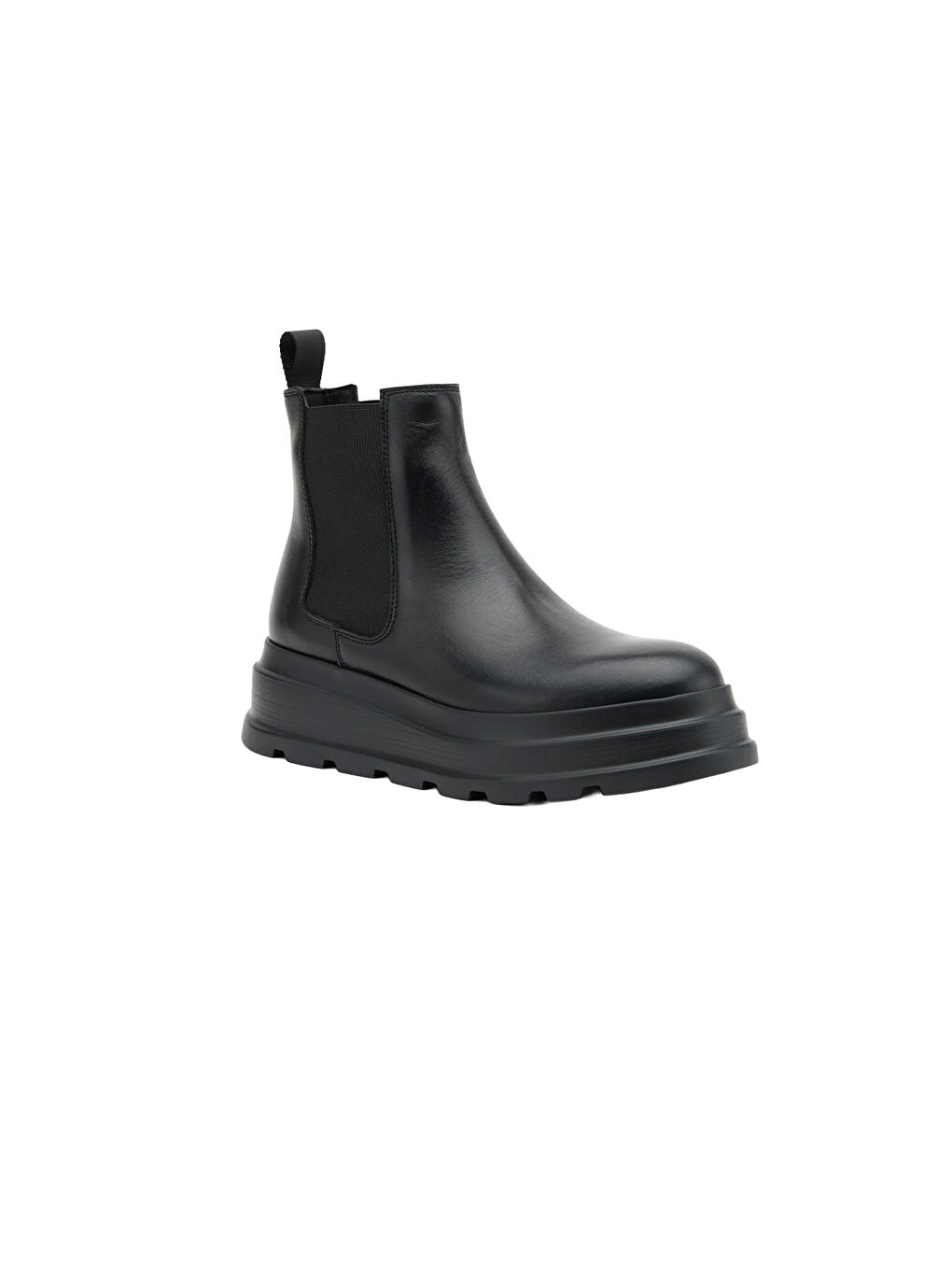 Siyah Kadın Bot 86L3 PONCHO Ankle Boot Nero-1