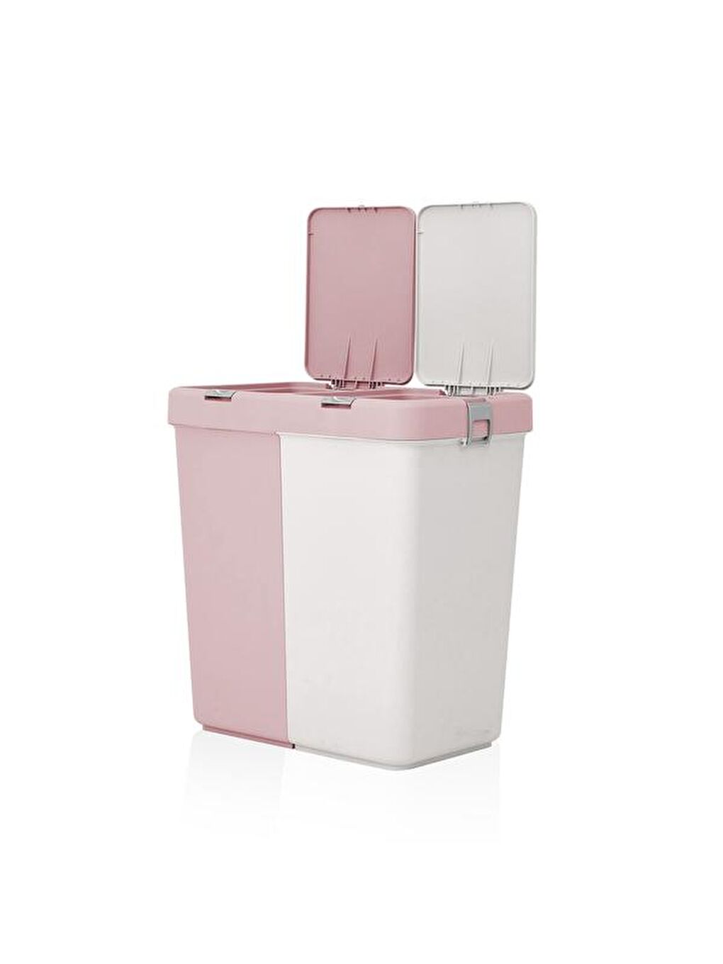 Duo Laundry Çamaşır Sepeti - Pembe / Beyaz - 80 lt-3