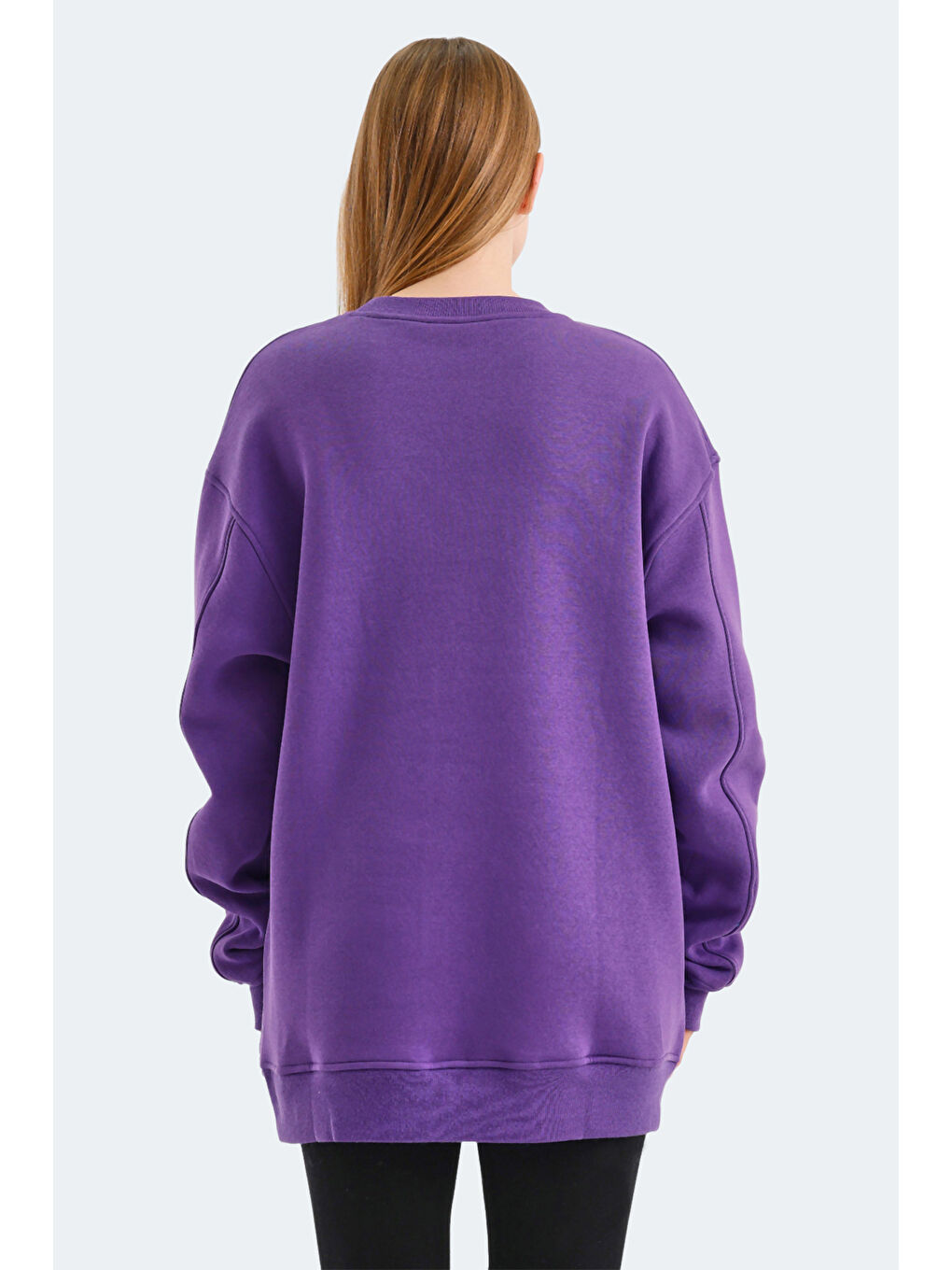 SLAZENGER VADIM Oversıze Kadın Sweatshirt Mor - 1