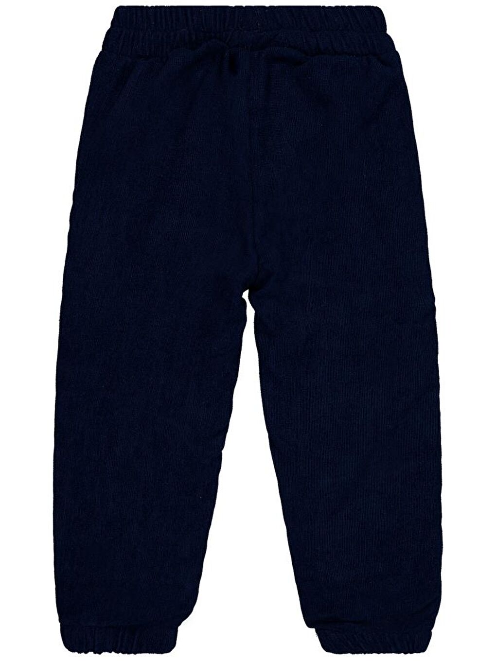 Lacivert Kız Çocuk Büyük Çiçek Nakışlı 2-5 Yaş Pantolon-2