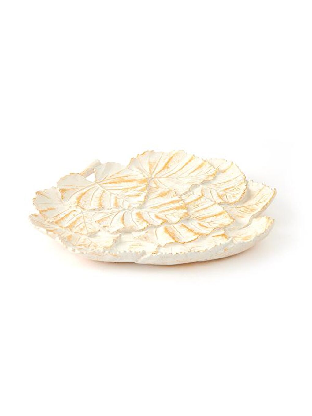 Beyaz Dekoratif Spring Tabak - 29x32 cm-1