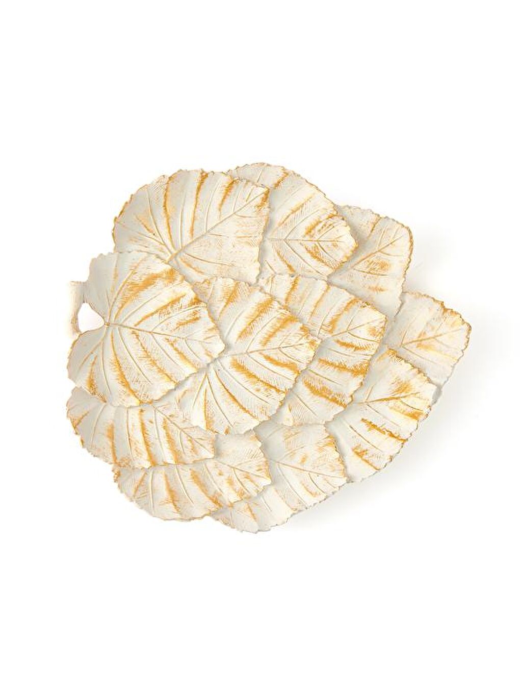 Beyaz Dekoratif Spring Tabak - 29x32 cm-3