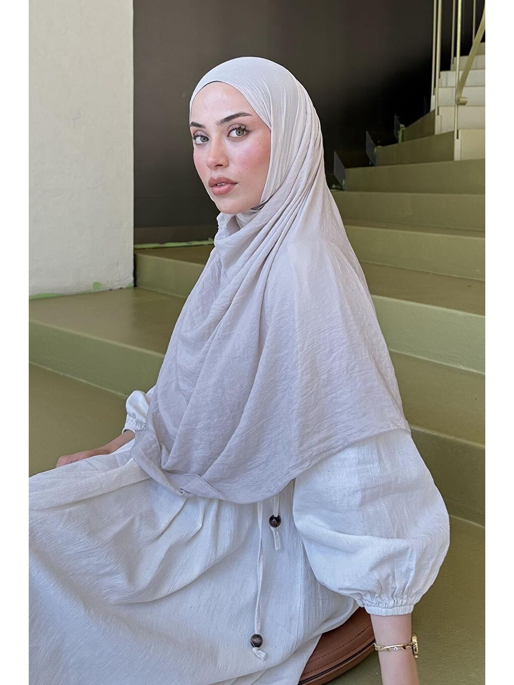 Bej Organic Premium Şal Taş-1