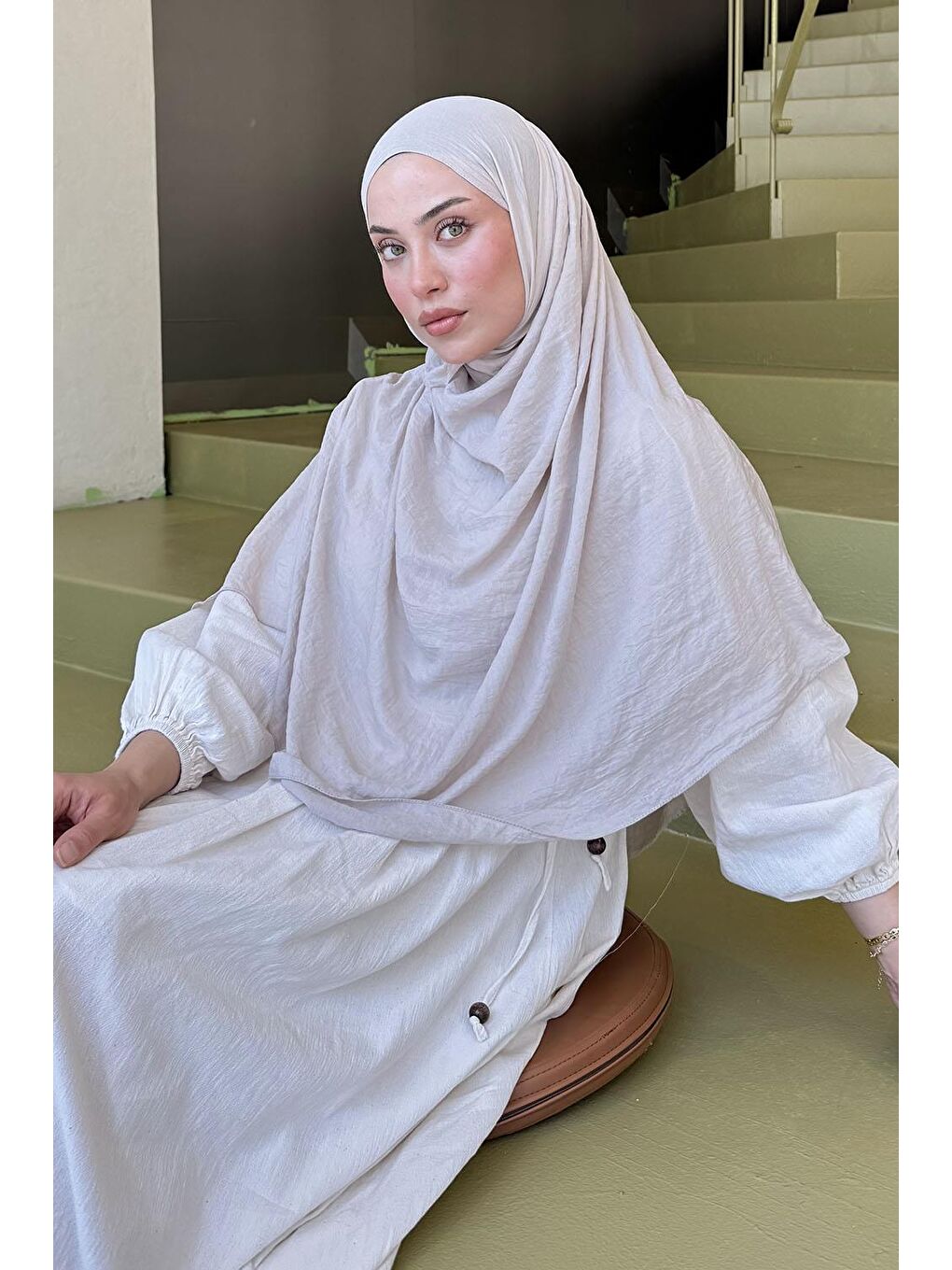 Bej Organic Premium Şal Taş-2