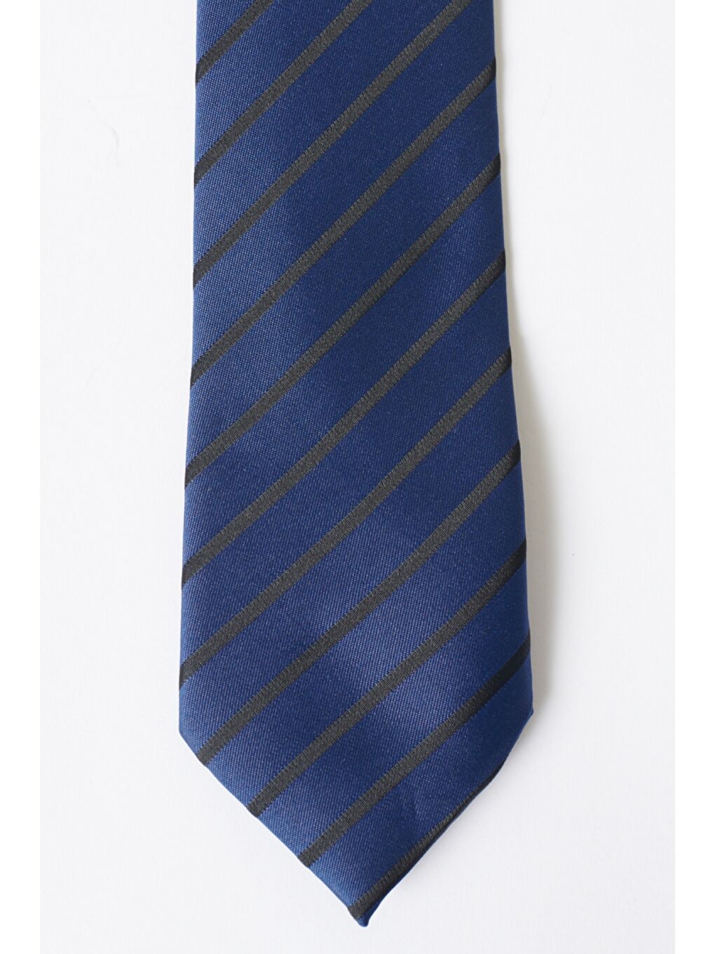 Erkek Lacivert-Antrasit Desenli Lacivert-Antrasit Klasik Kravat-1
