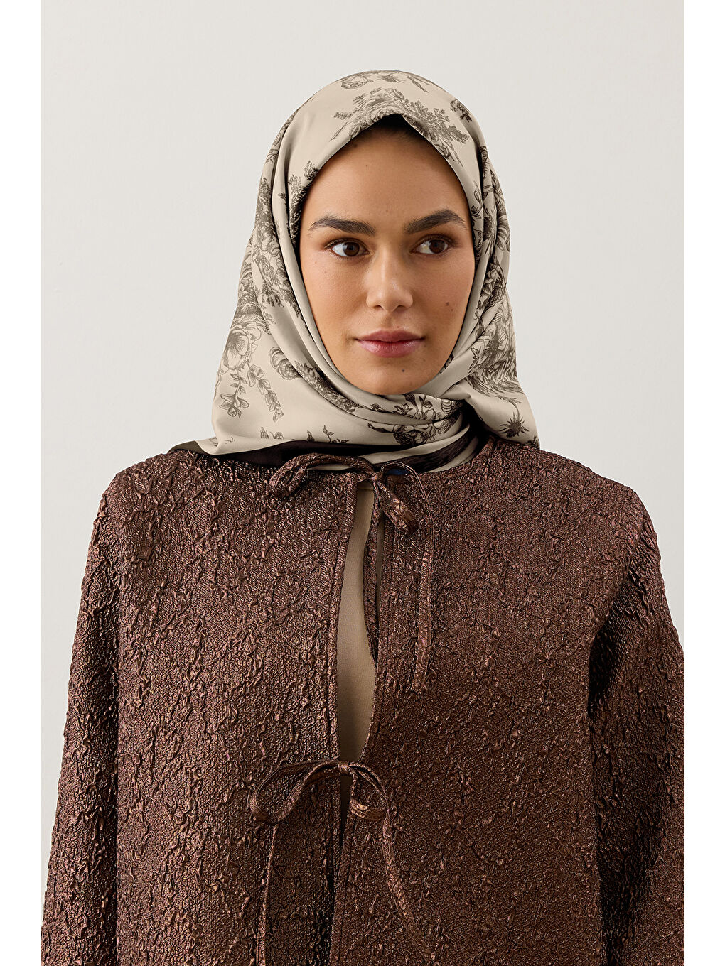 Twill İpek Eşarp Eva Siyah-4