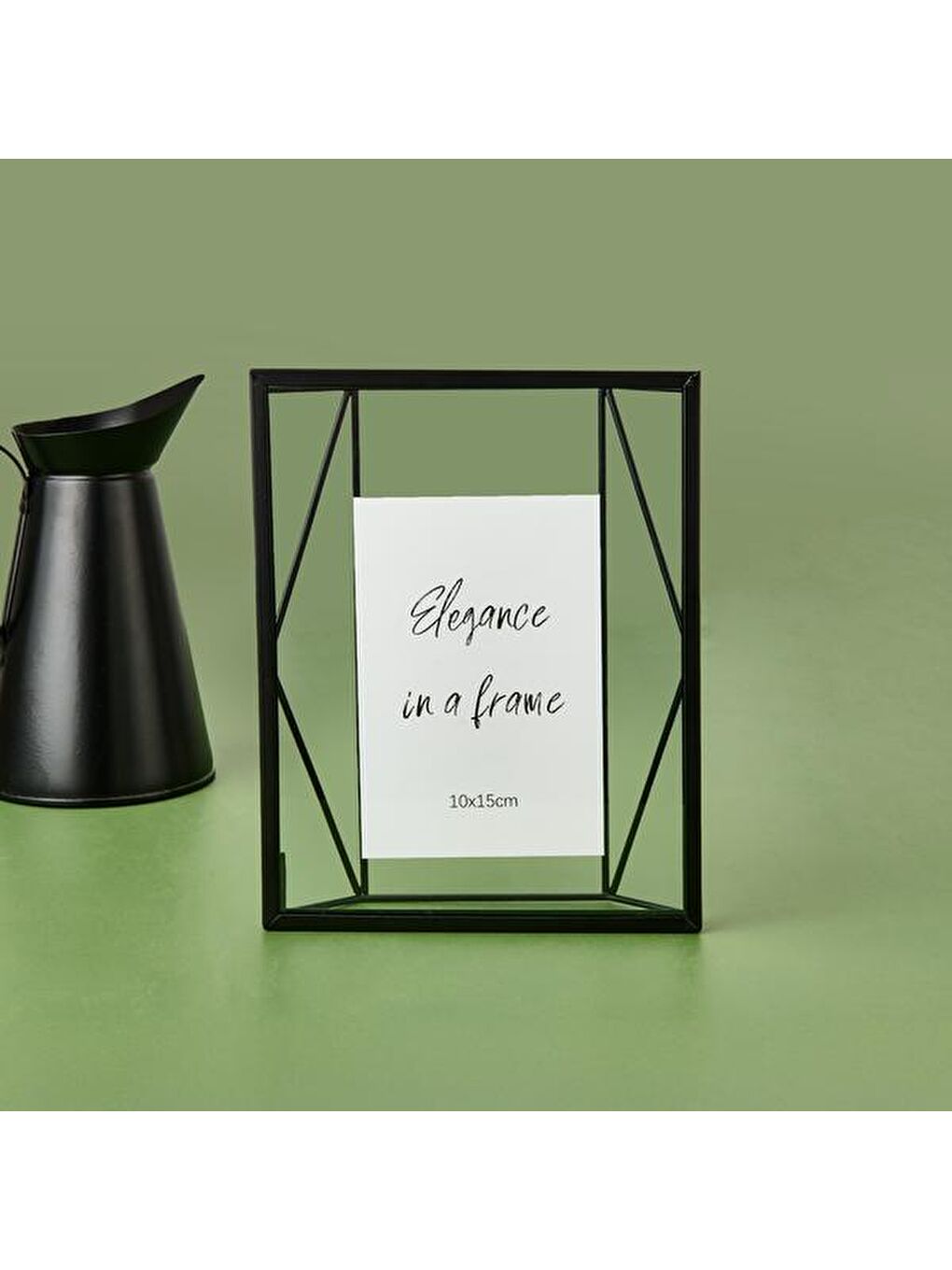 Elegance Çerçeve - Siyah / Beyaz - 10x15 cm