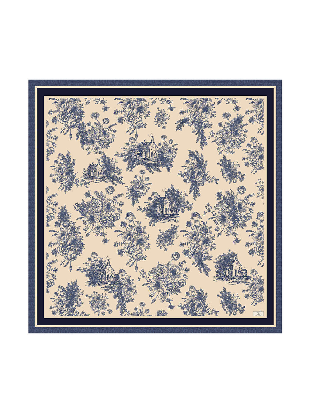 Twill İpek Eşarp Eva Lacivert-4