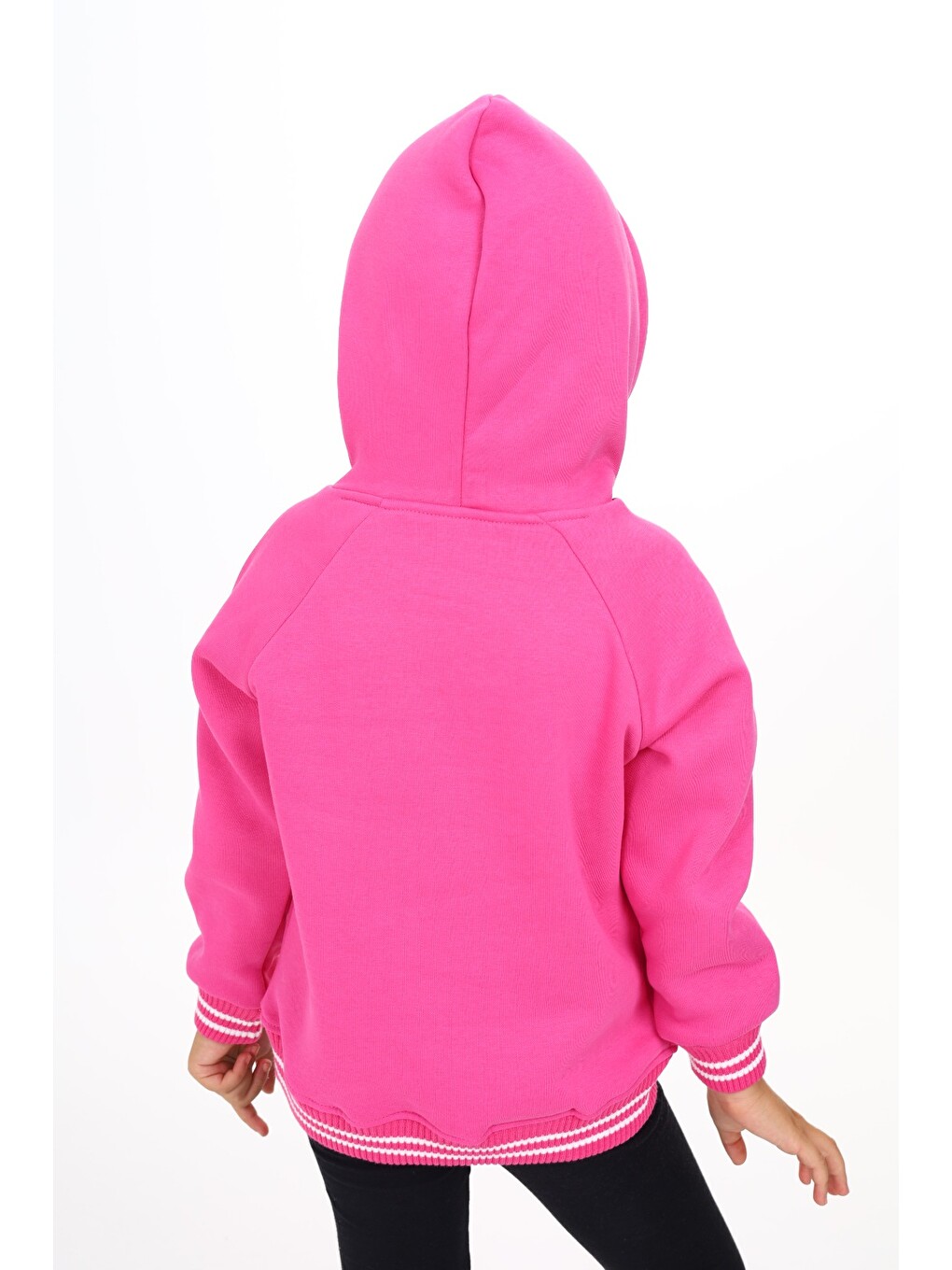 Mor Kız Çocuk Baskılı Sweatshirt-2