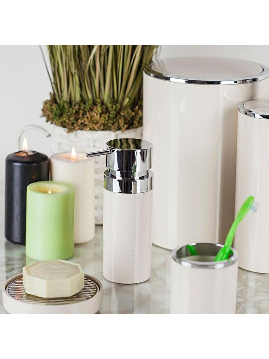 Lenox Tuvalet Fırçası - Bej-1