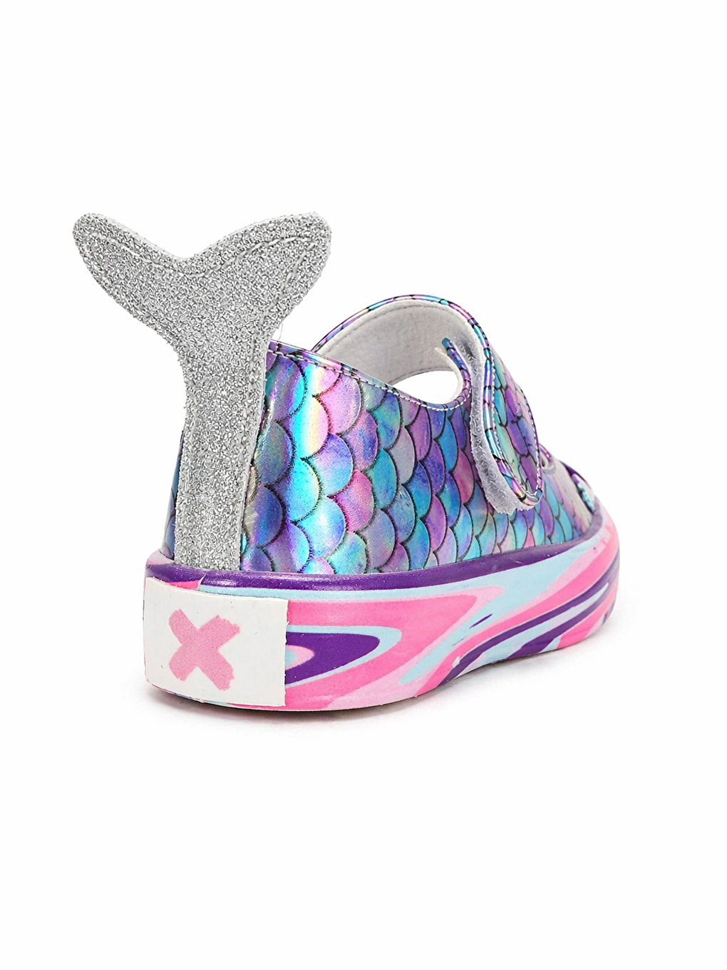 Lacivert Denizkızı Prenses Kız Çocuk Hologram Babet-3