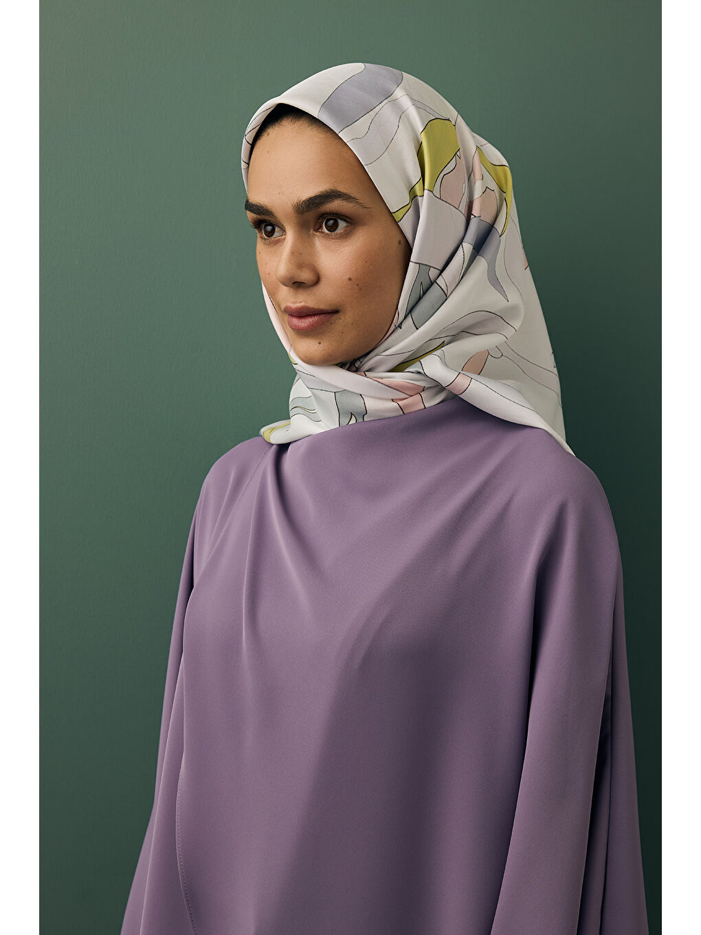 Karışık Twill İpek Eşarp Colors