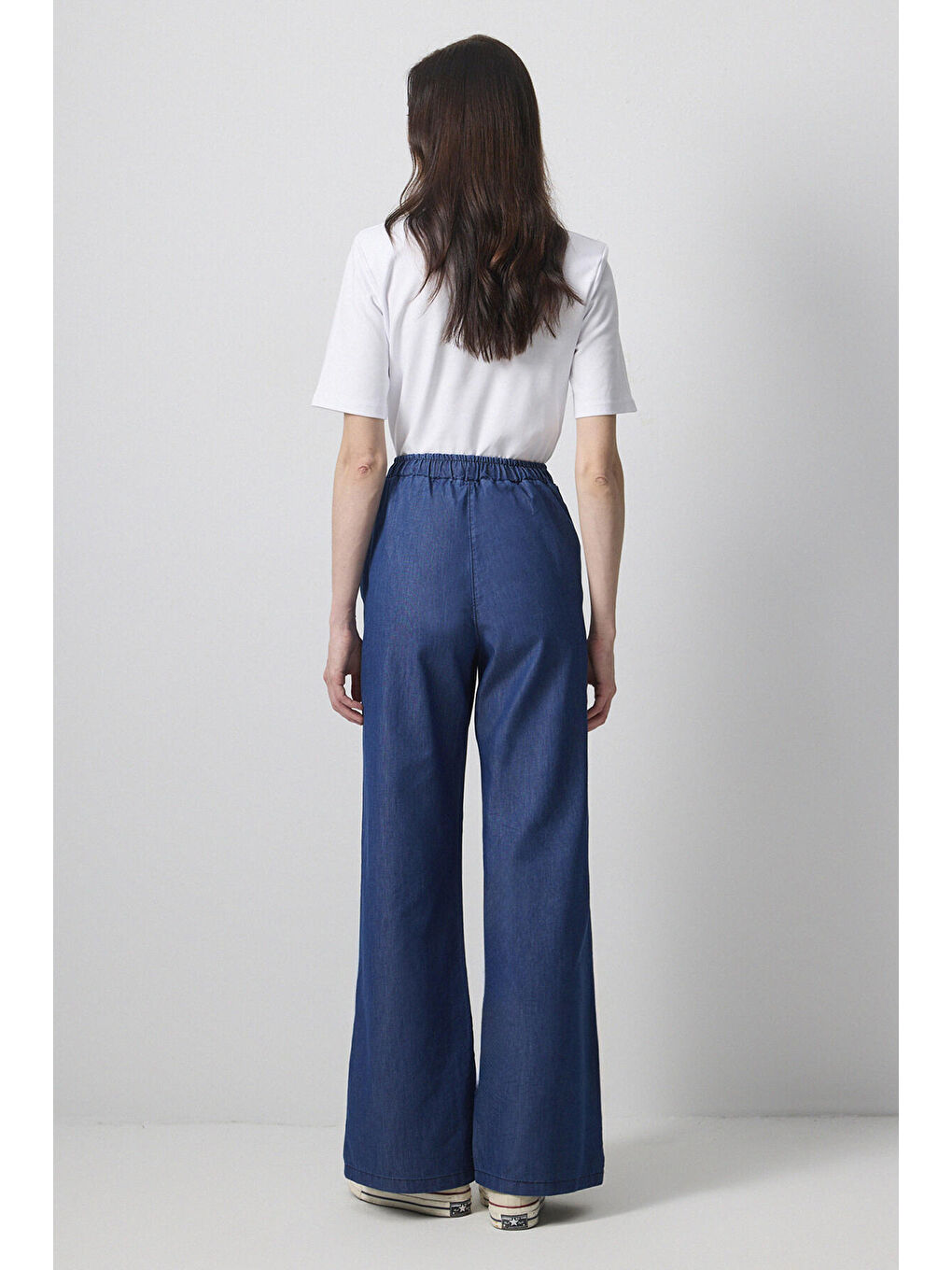 Mavi Denim Efektli Bol Paça Pantolon-3