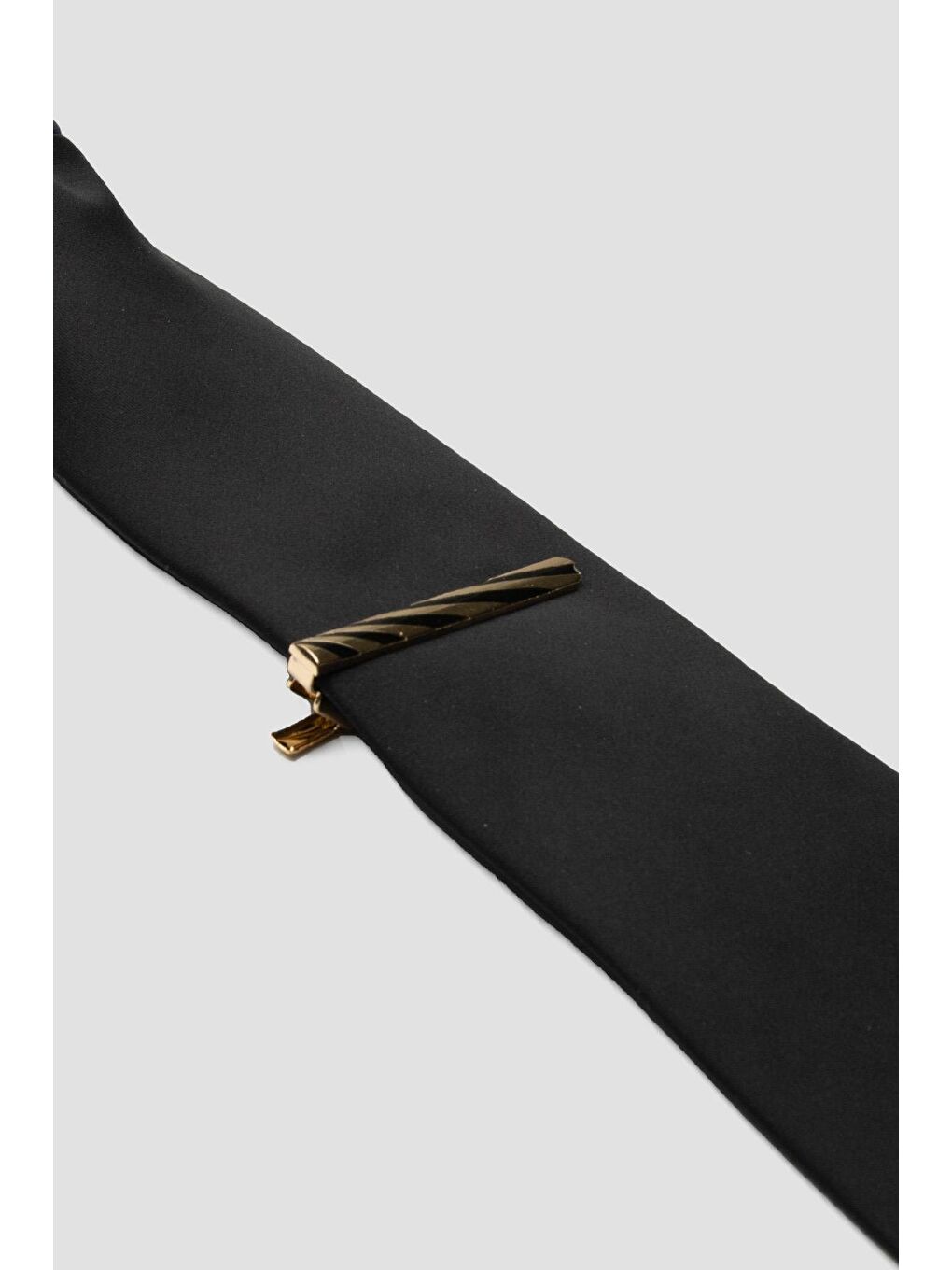 98007 Gold Siyah Erkek Kravat İğnesi-2