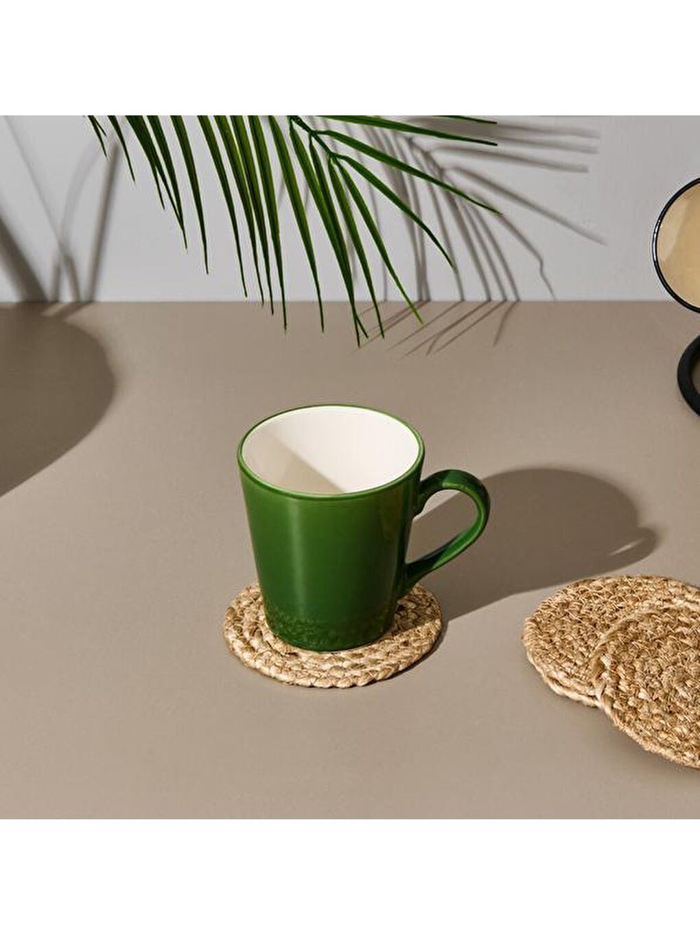 4'lü Jüt Bardak Altlığı Seti - Kahverengi - 10 cm