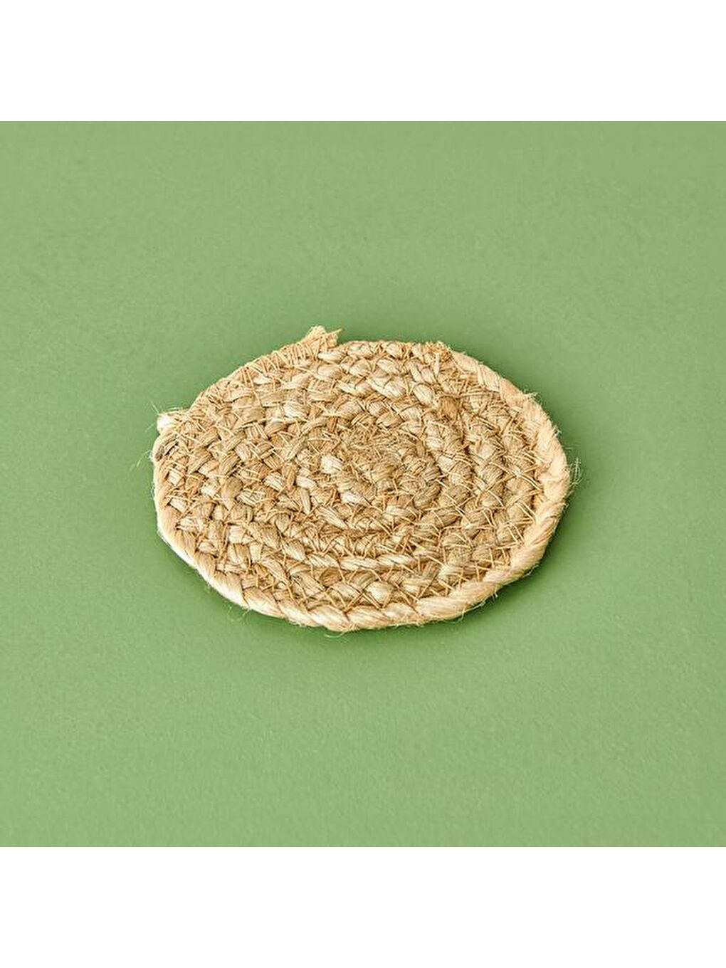 4'lü Jüt Bardak Altlığı Seti - Kahverengi - 10 cm-3