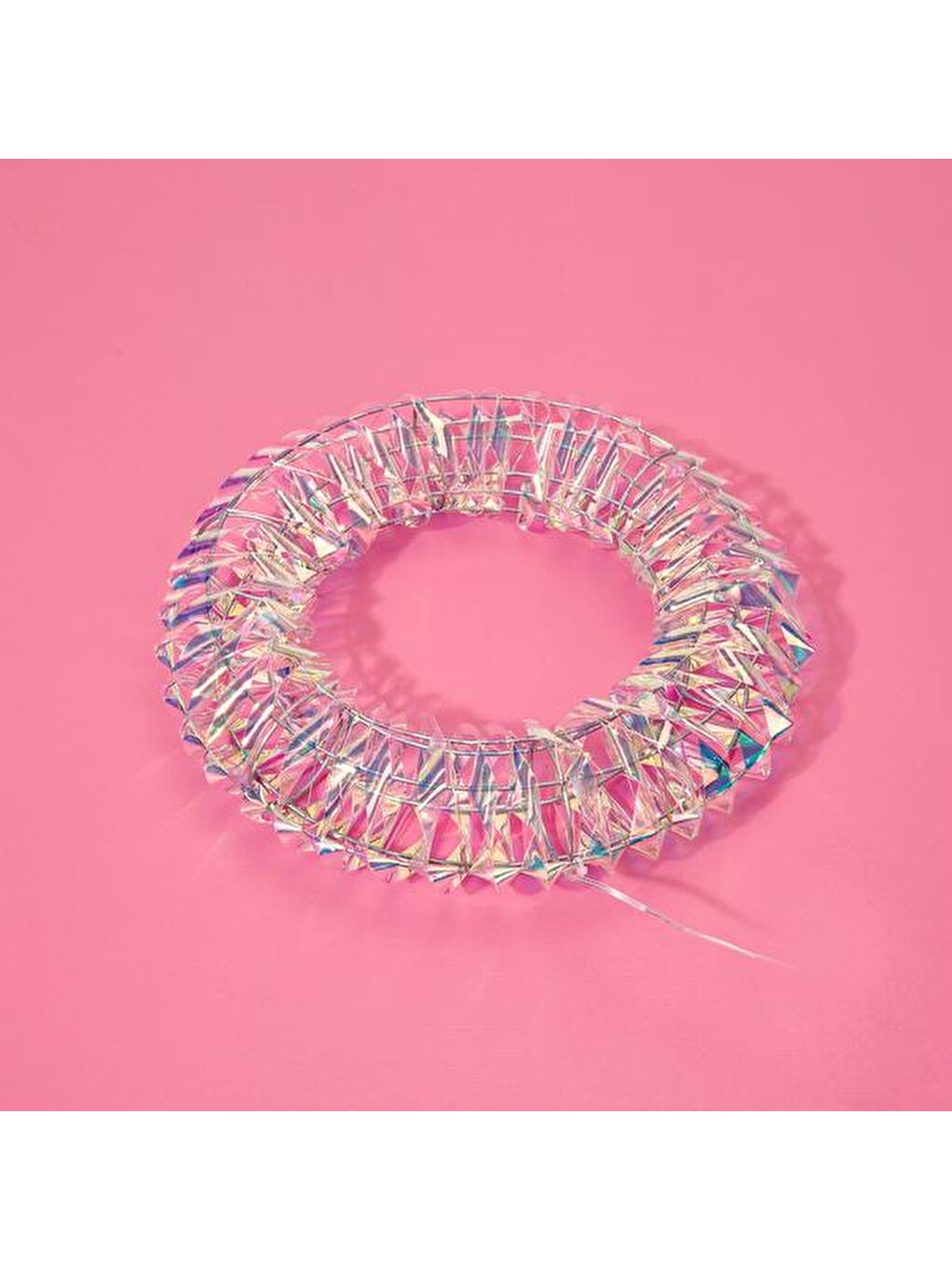 Sarı Çelenk Dekoratif Aydınlatma - 30 cm-3