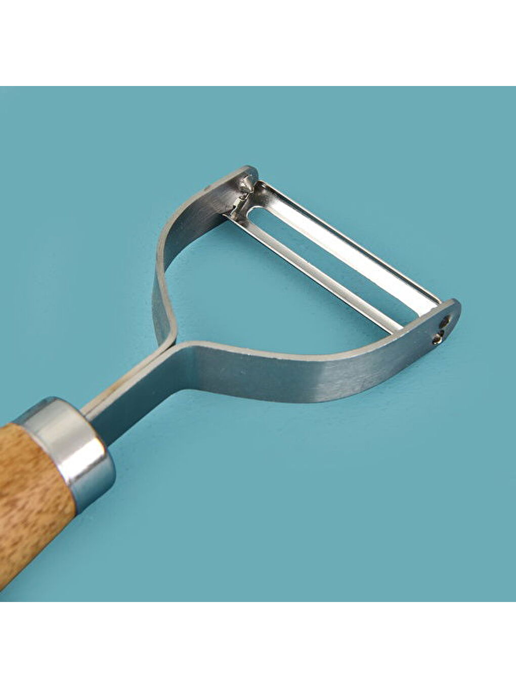 Akasya Kulplu Soyacak - Kahverengi - 15 cm-2