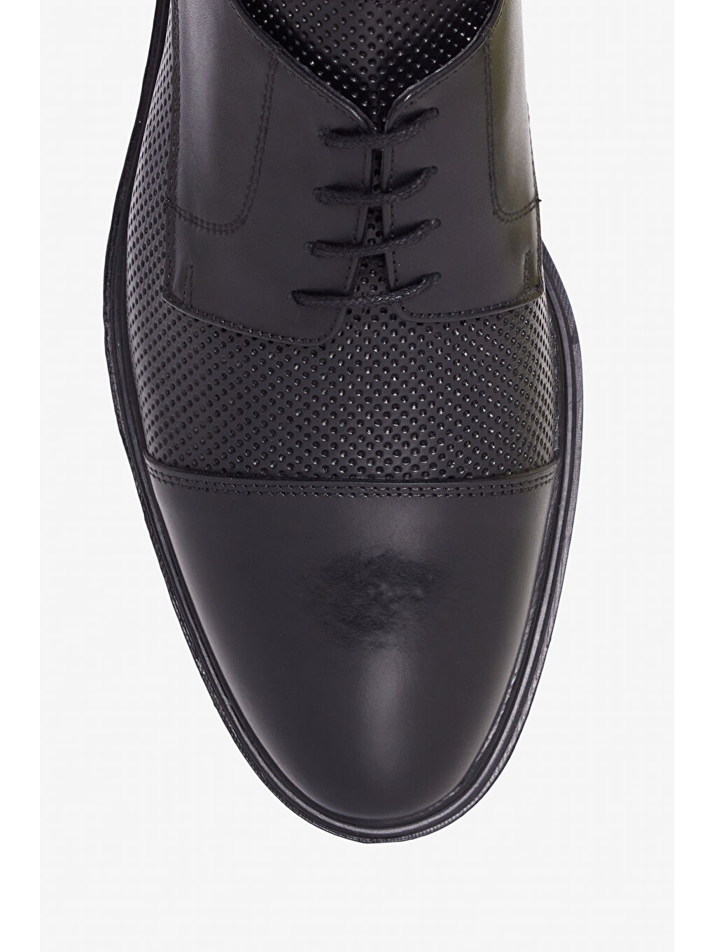 Erkek Siyah %100 Deri Rahat Klasik Ayakkabı-2