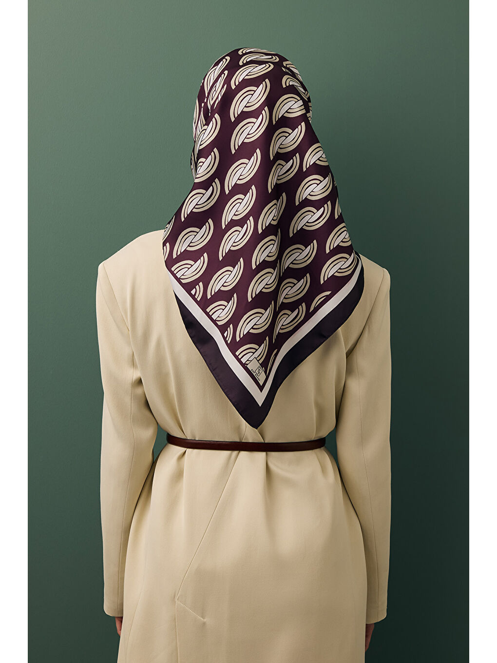 Twill İpek Eşarp Aura Mürdüm-6