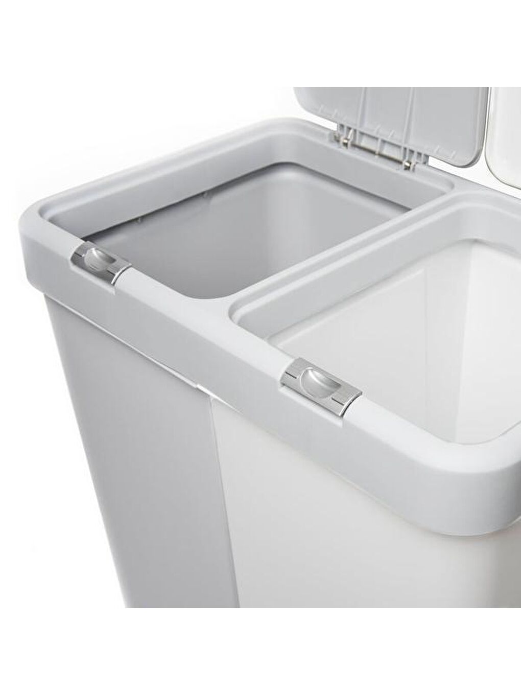 Duo Laundry Çamaşır Sepeti - Gri / Beyaz - 80 lt-2