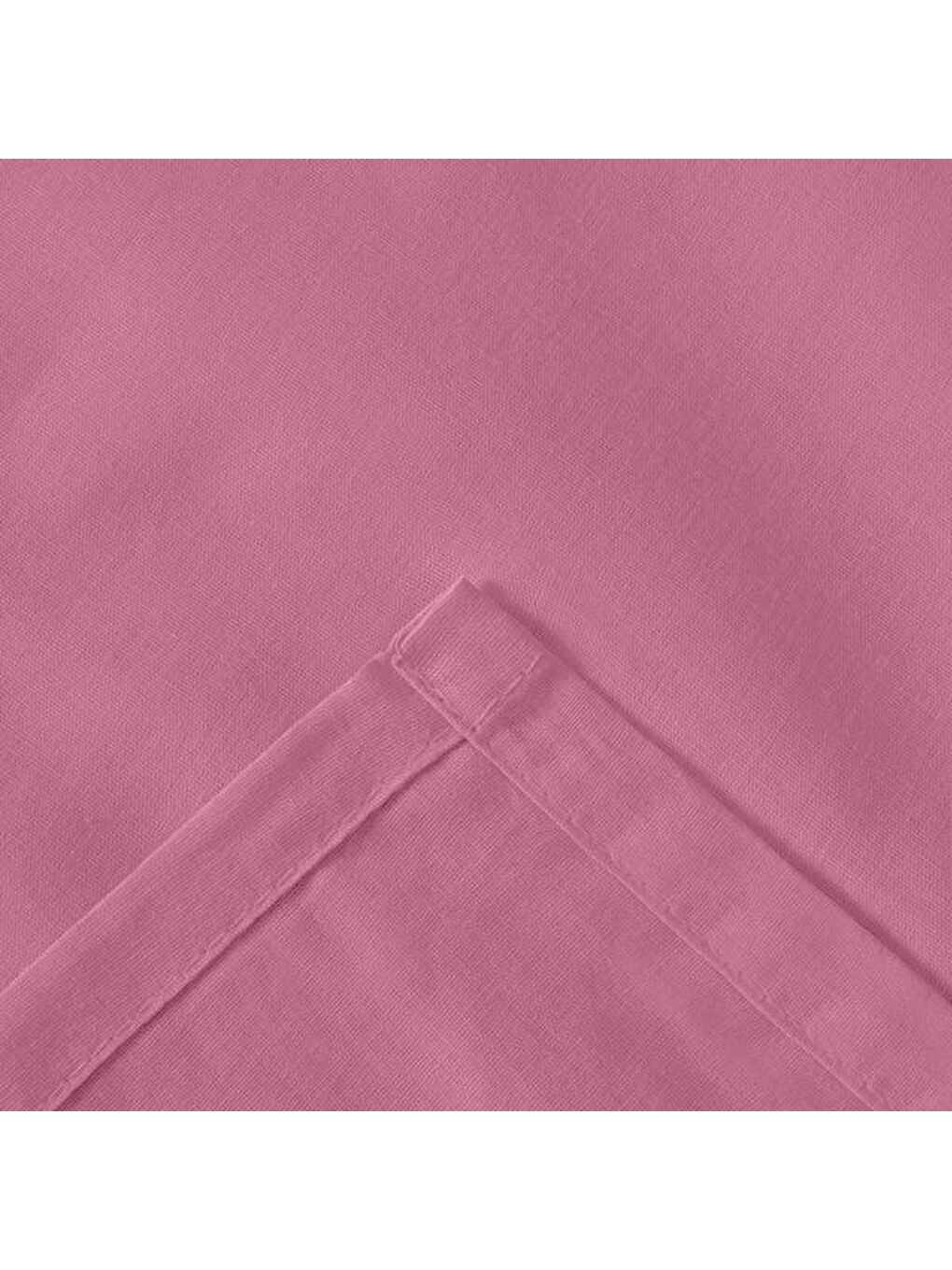 Pembe Soft Çift Kişilik Düz Kenar Çarşaf - Gülkurusu - 260x270 cm-1
