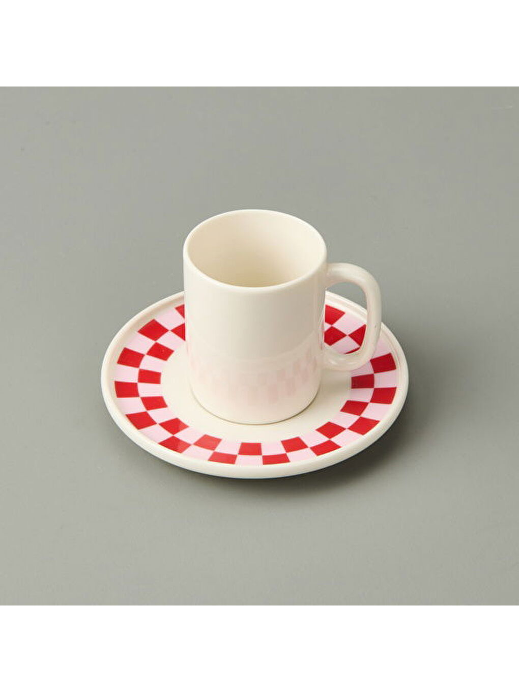 Kitchen Love 4 Parça Kahve Fincan Takımı - Pembe / Beyaz-1