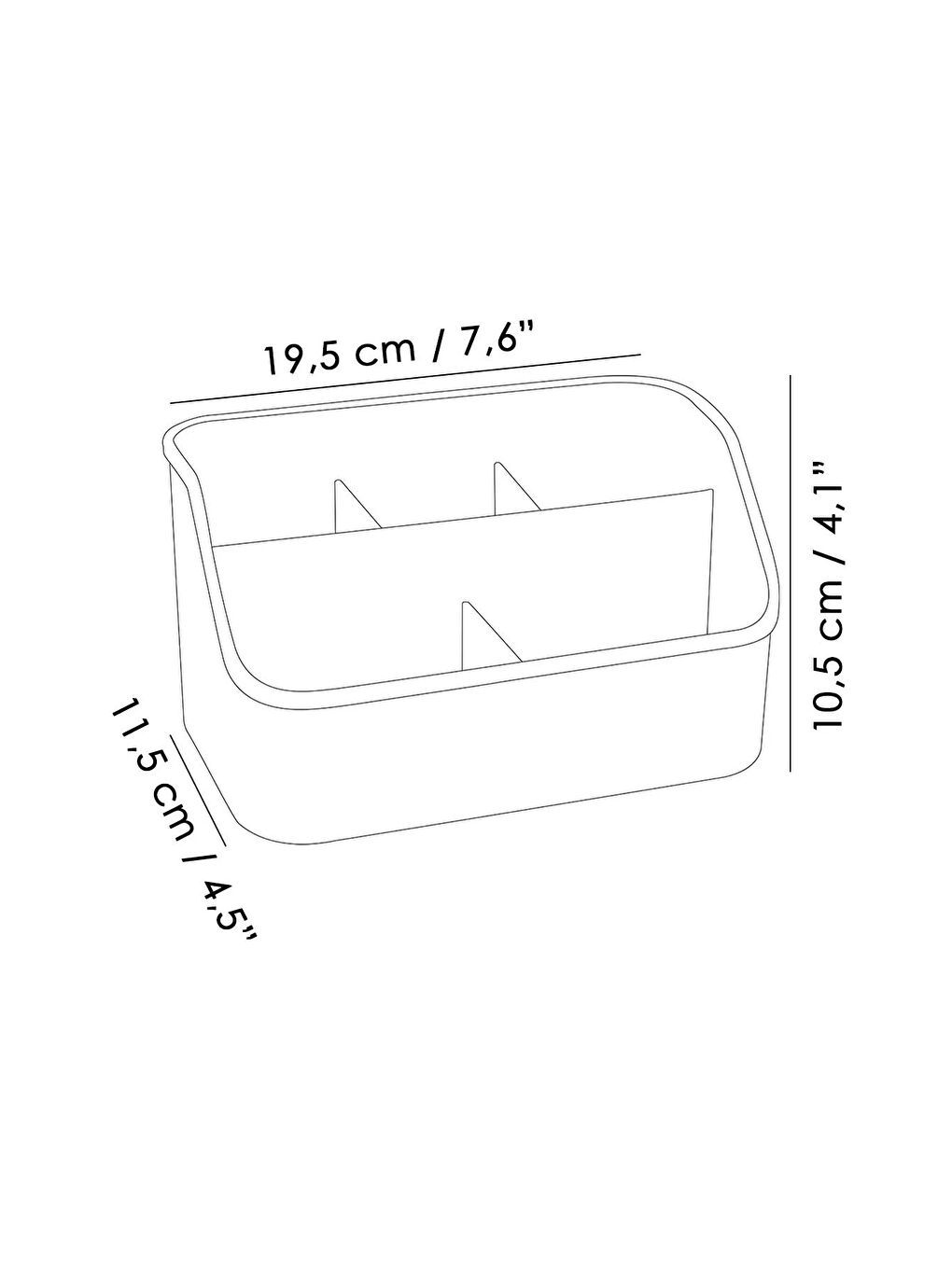5 Bölmeli Aksesuar Düzenleyici Masaüstü Makyaj Kozmetik Takı Kutusu Çok Amaçlı Organizer-5