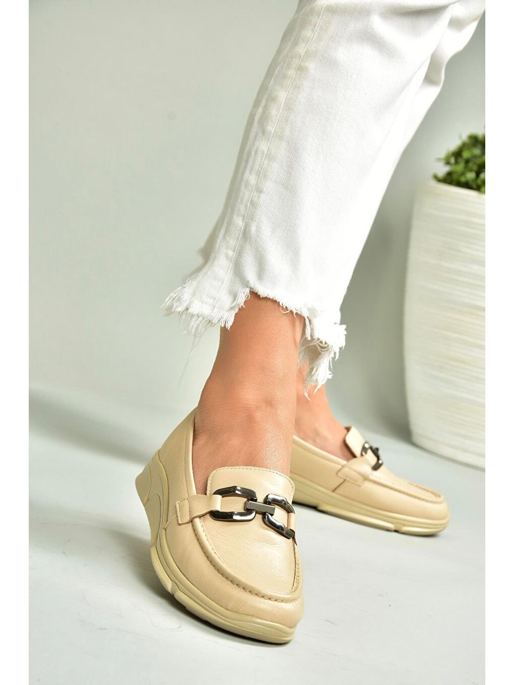 Bej Kadın Ayakkabı T5550814-1