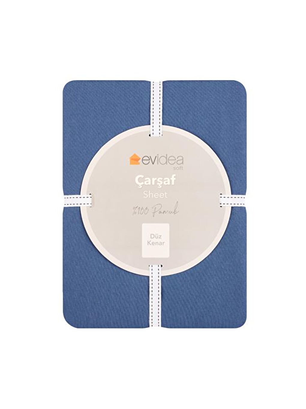 Soft Tek Kişilik Çarşaf - İndigo - 180x240 cm-1