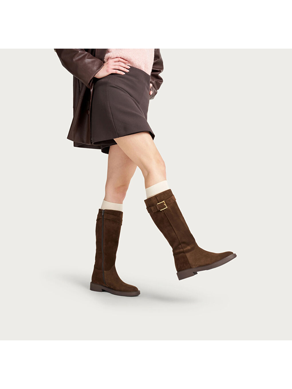 Kadın Kahverengi Çizme 79A9 WAXY Cacao-4