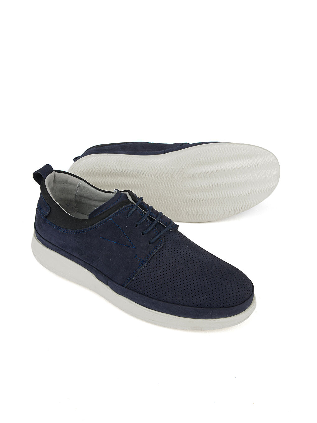 Erkek Hakiki Deri Konfor Ayakkabı 1611002Z26102 Lacivert-3